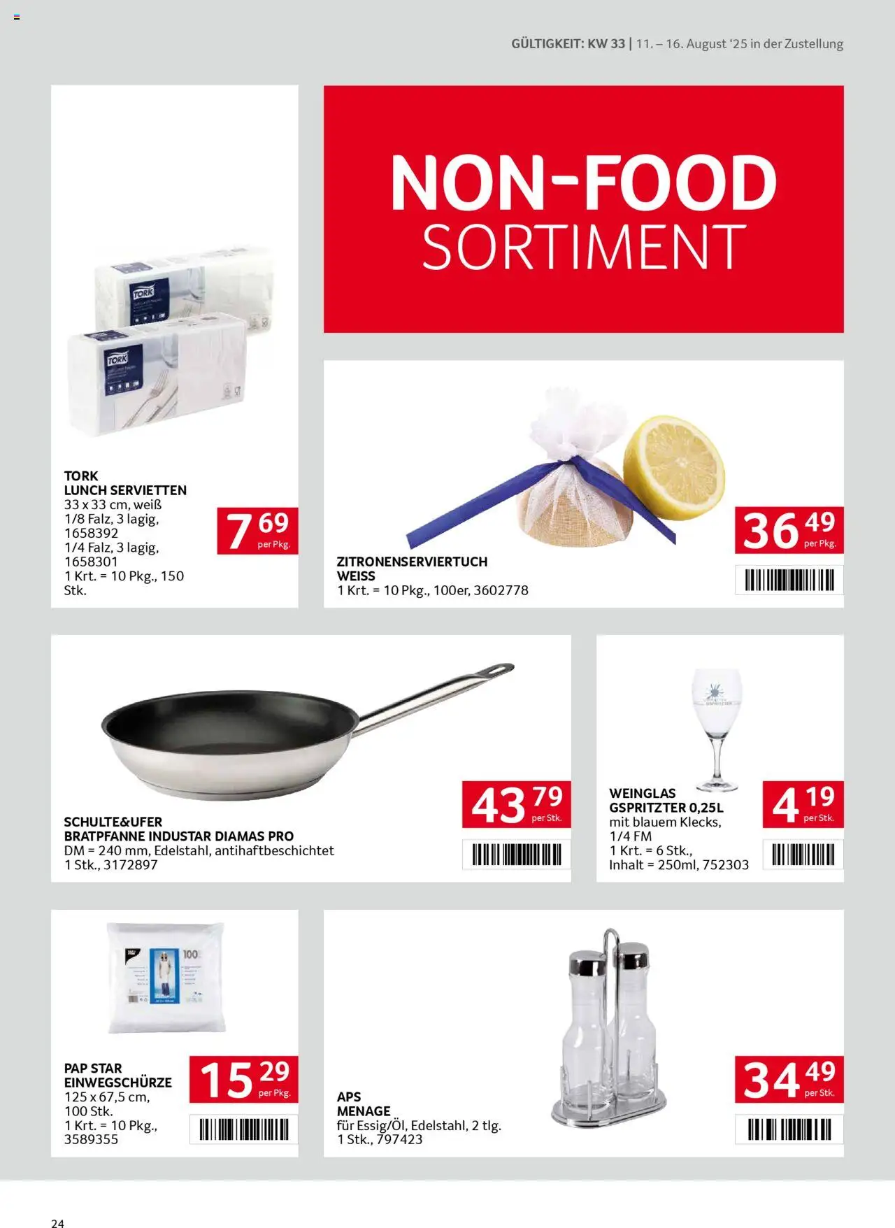 Transgourmet  Zustellaktion gültig ab 10.08.2025 | Seite: 24