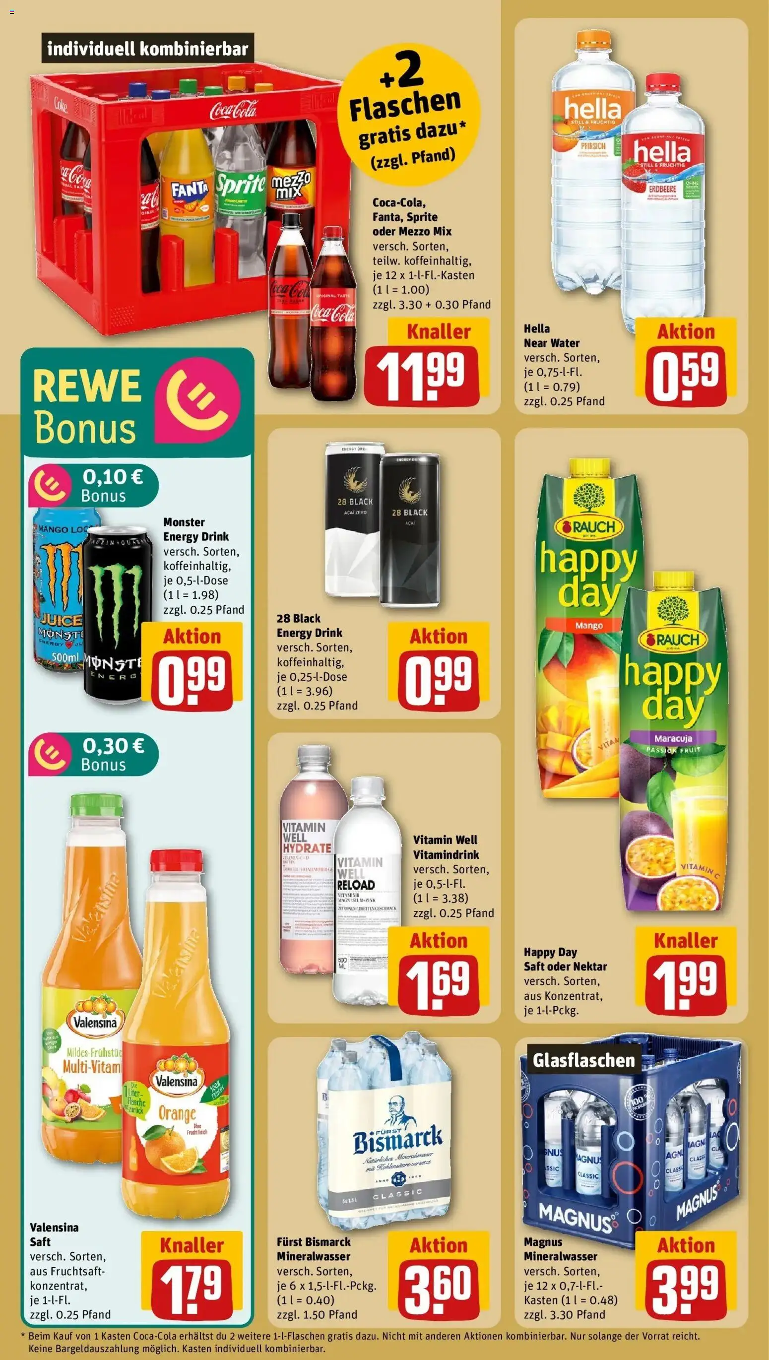 Rewe Prospekt Kappeln	 – gültig ab 09.03.2026 | Seite: 18 | Produkte: Mineralwasser, Mango, Saft, Fruchtsaft