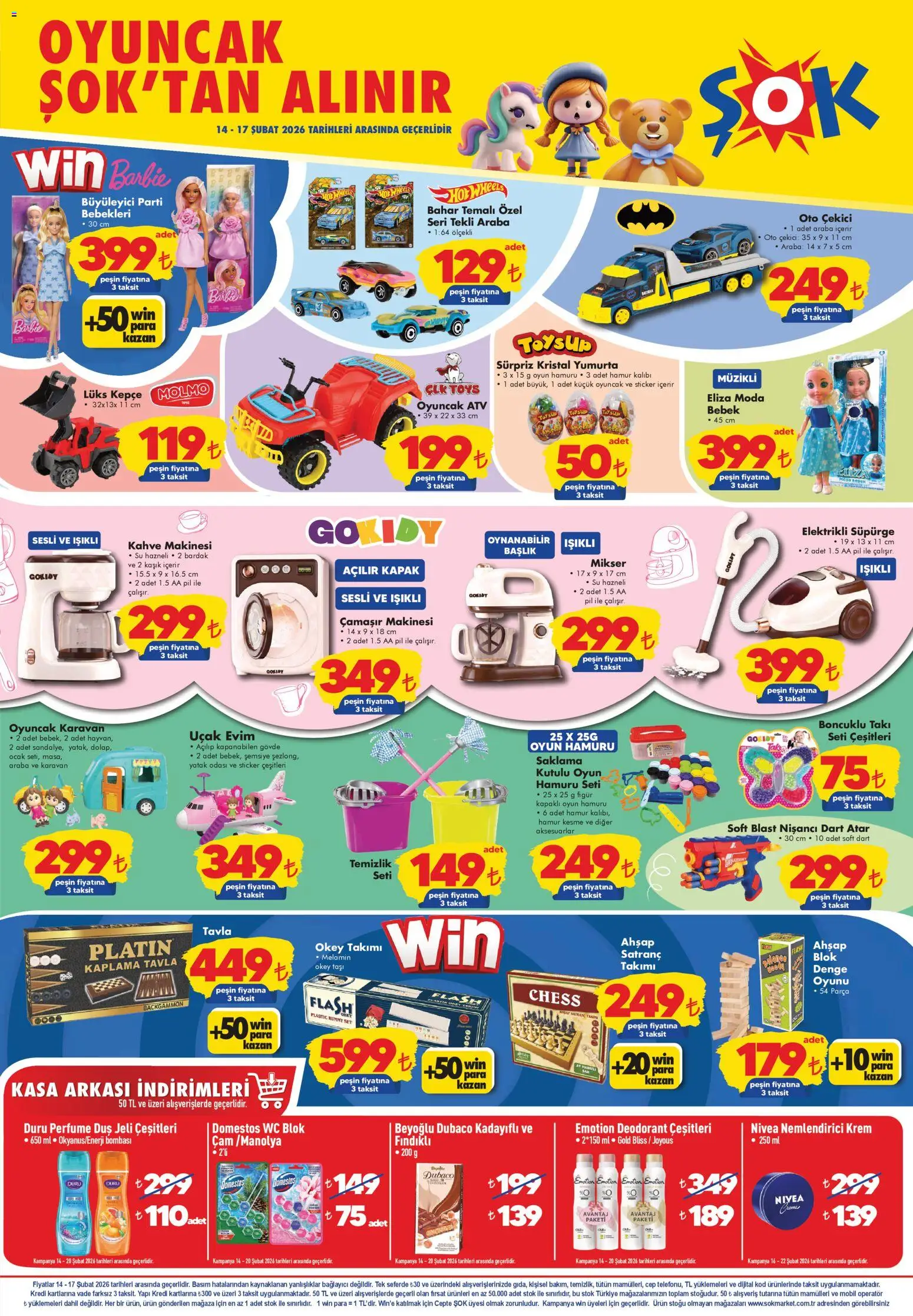 Şok Market Hafta sonu fırsatları - 14.02.2026 tarihinden itibaren geçerlidir | Sayfa: 1 | Ürünler: Kahve, Oyun hamuru, Zselatin, Elektrikli süpürge