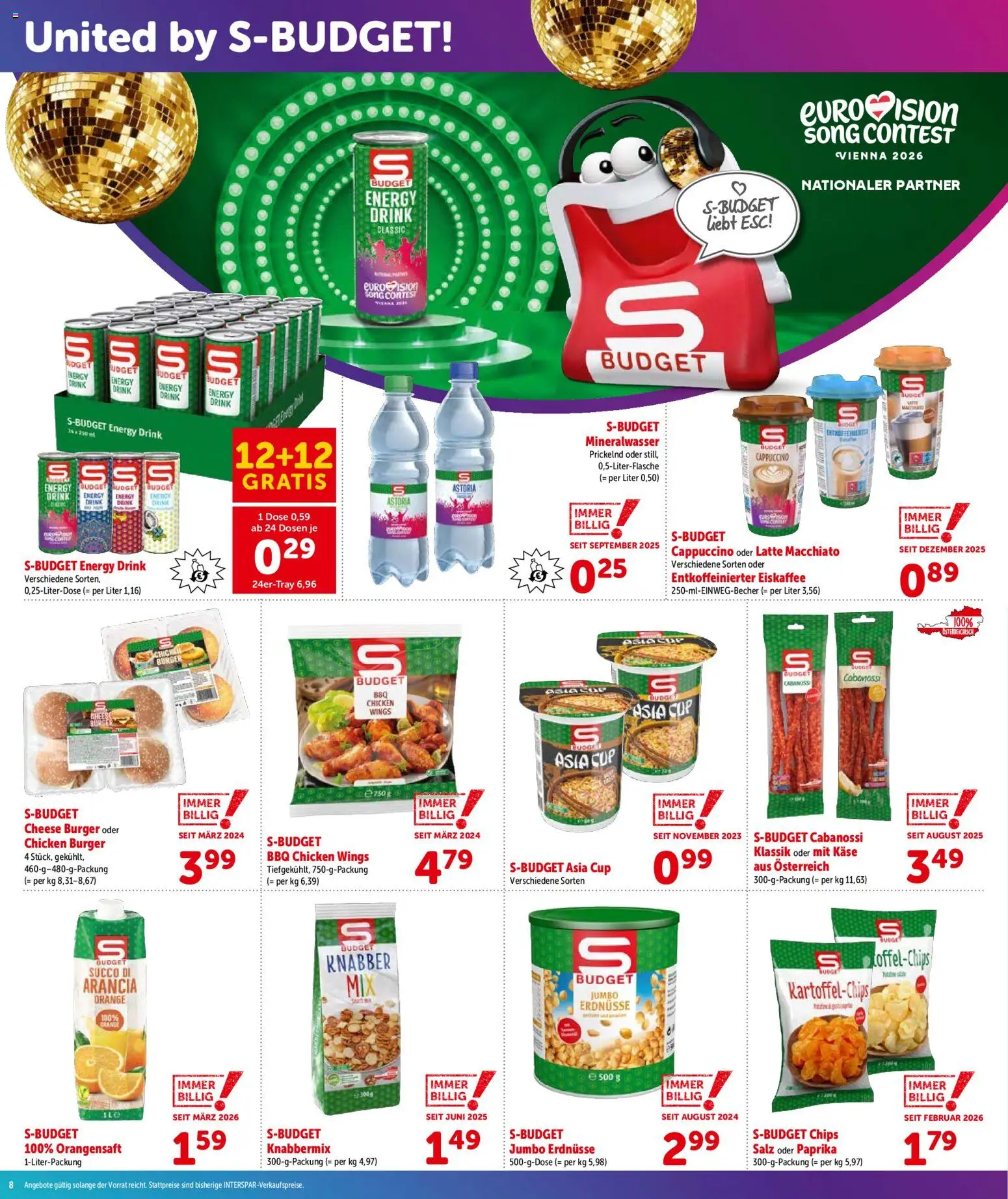 Interspar Flugblatt- Wien gültig ab 30.04.2026 | Seite: 9 | Produkte: Chips, Salz, Папионка, Käse