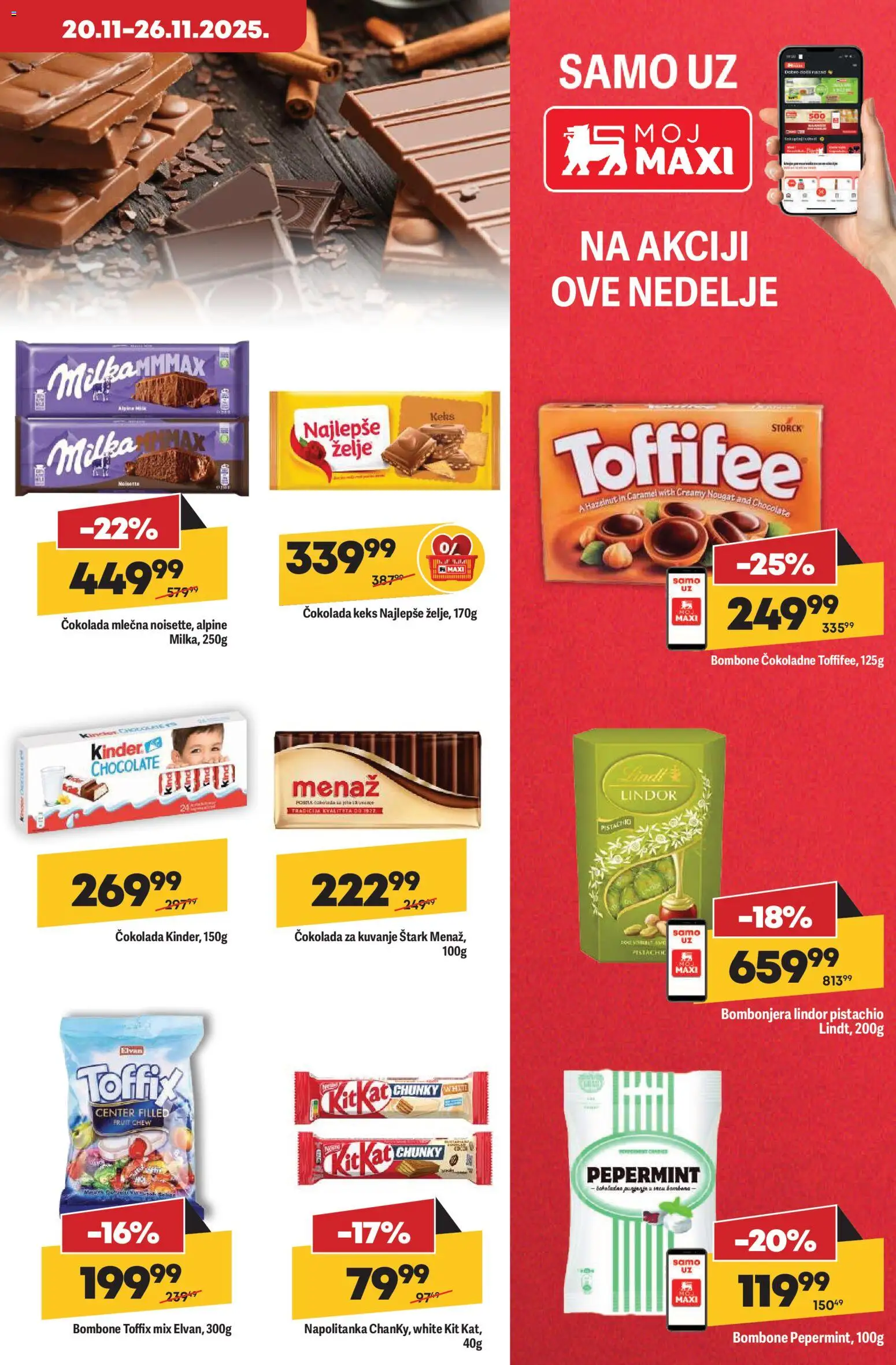 Maxi katalog - važi od 20.11.2025 | Strana: 17 | Proizvode: Bombone, Keks, Bombonjera, Čokolada