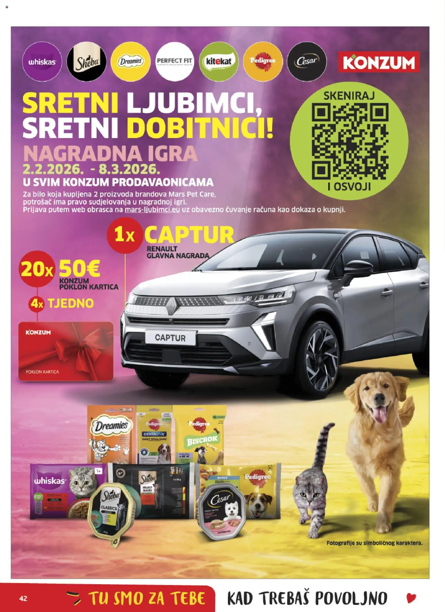 Konzum katalog | vrijedi od 18.02.2026 | Stranica: 42 | Proizvodi: Whiskas, Igra