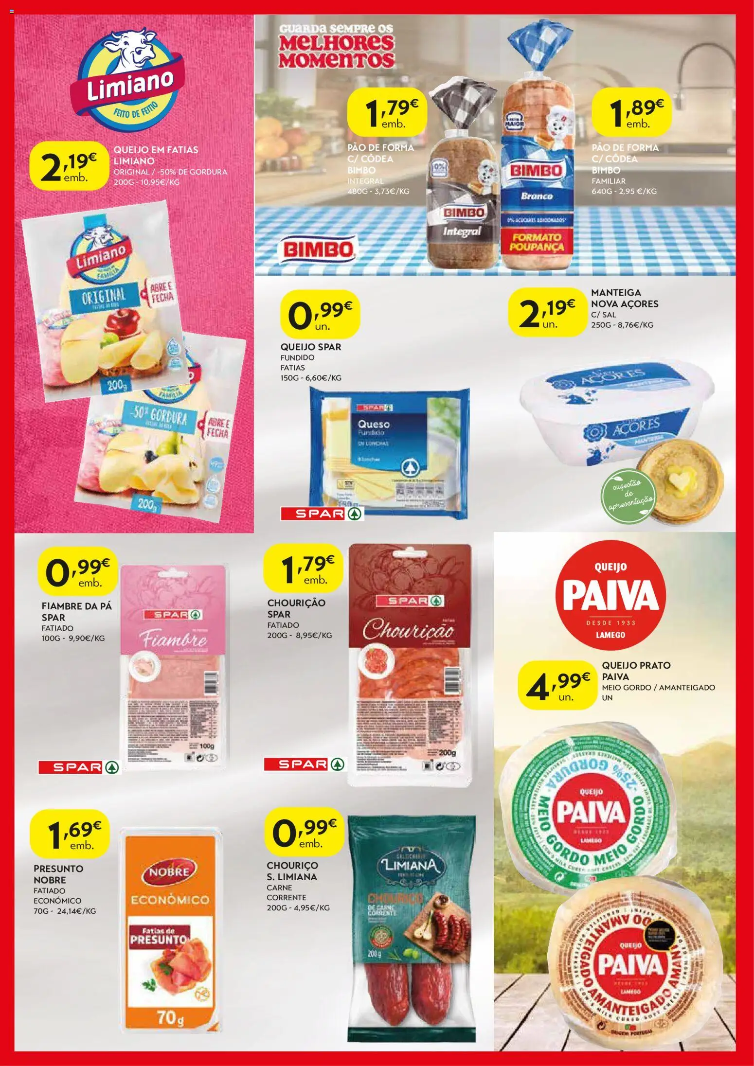 Spar - folheto │ válido de 14.04.2026 | Página: 2 | Produtos: Pão de forma, Sal, Pão, Presunto