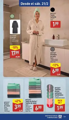 Vista previa NOVITESSEⓇ Alfombra de baño, Algodón. 1 unidad 50 x 80 cm. 2 unidad 40 x 60 cm. Unidad/Pack válido desde el 16.02.2026 | Página: 23