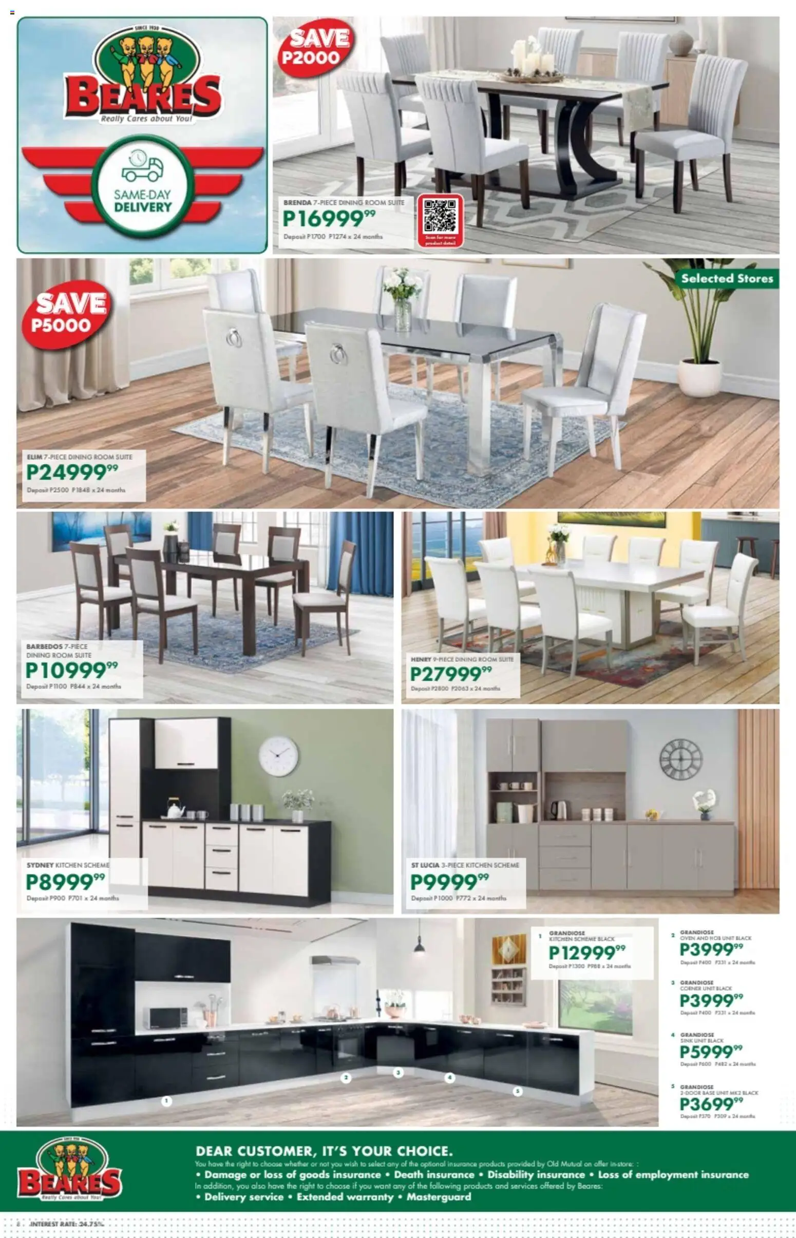 New Beares - Botswana Specials catalogue – valid from 23.02.2026 | Page: 8 | Products: Dining room suite, Sink