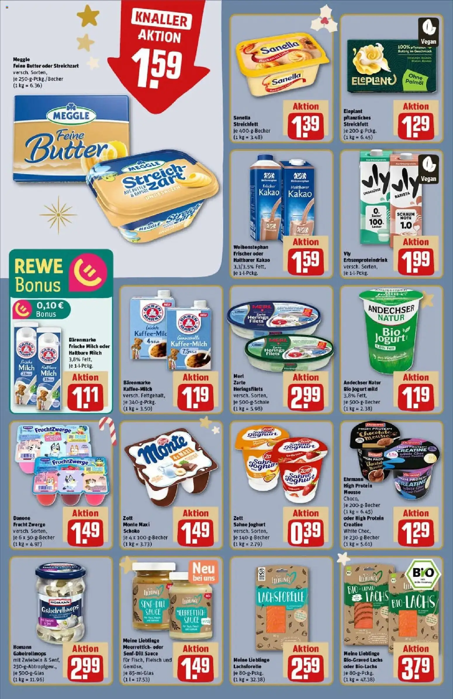 Rewe prospekt Dortmund	 – gültig ab 07.12.2025 | Seite: 10 | Produkte: Butter, Zwiebeln, Dill, Sahne