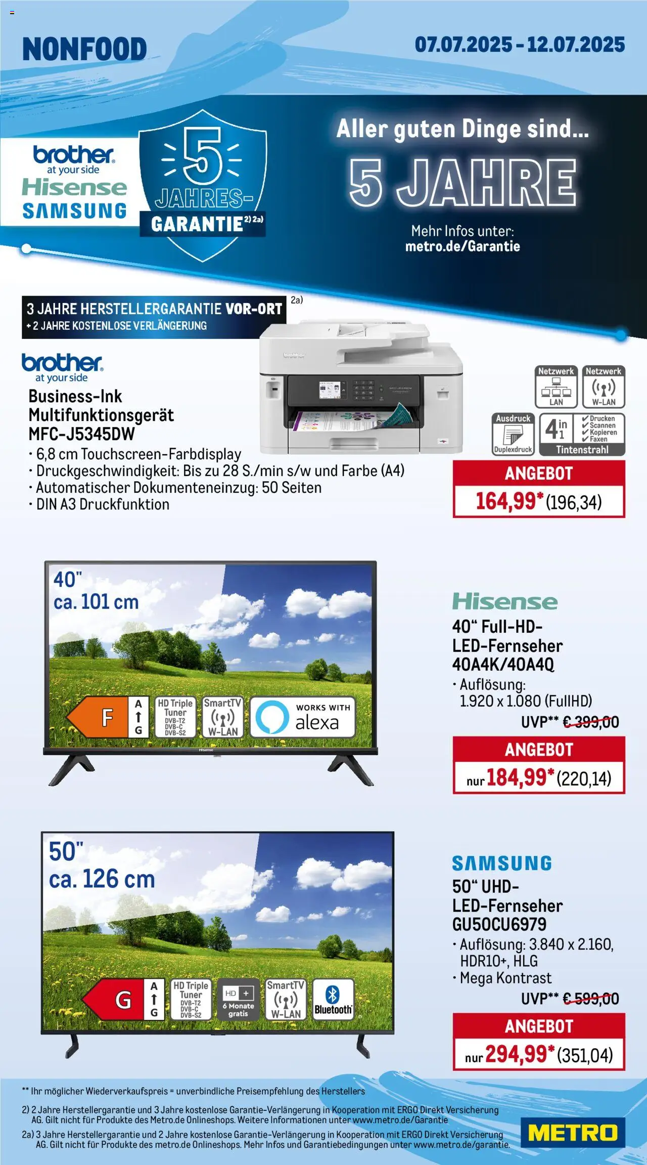 Metro Prospekt 	 - gültig ab dem 07.07.2025 | Seite: 21 | Produkte: Hisense, Samsung