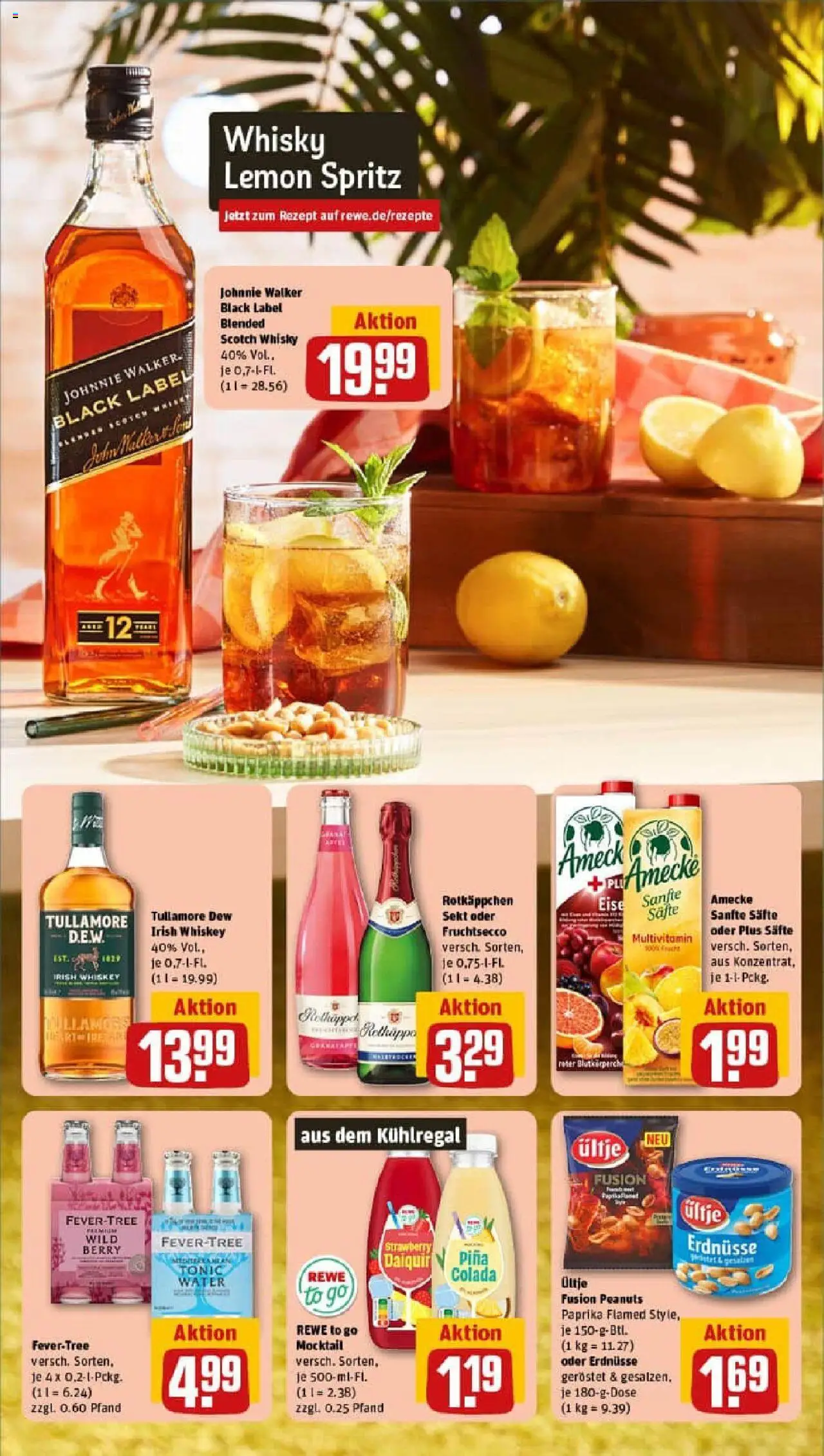 Rewe prospekt Berlin / Steglitz	 - gültig ab dem 27.07.2025 | Seite: 5 | Produkte: Rotkappchen sekt, Fruchtsecco, Whiskey, Johnnie walker