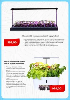 Forhåndsvisning av Clas Ohlson kundeavis gyldig fra 28.01.2026 | Side: 3 | Produkter: Salat, Urter, Суміш дитяча, Lys