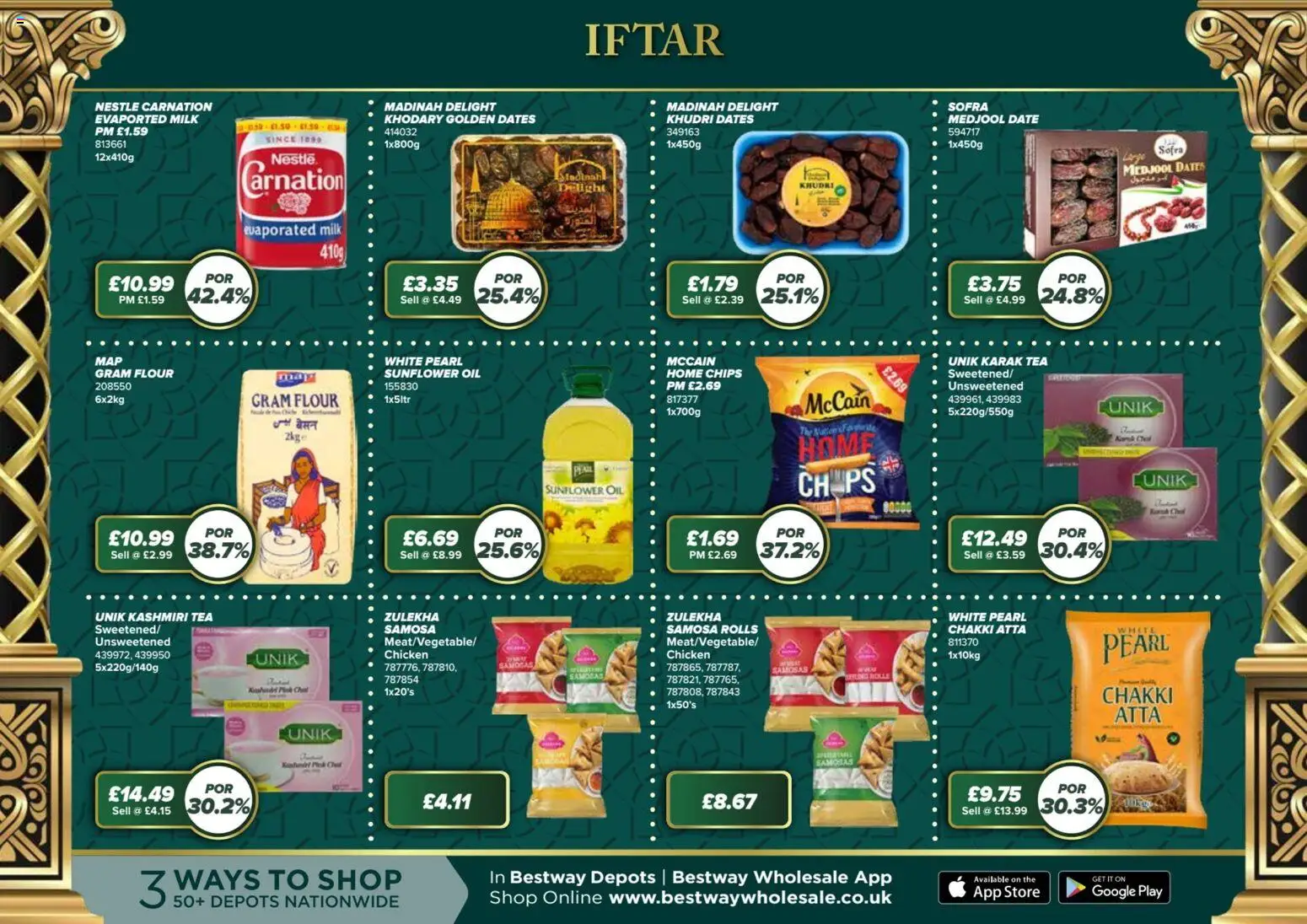 {H1} | Page: 4 | Products: Chicken, Milk, Tea, Chips