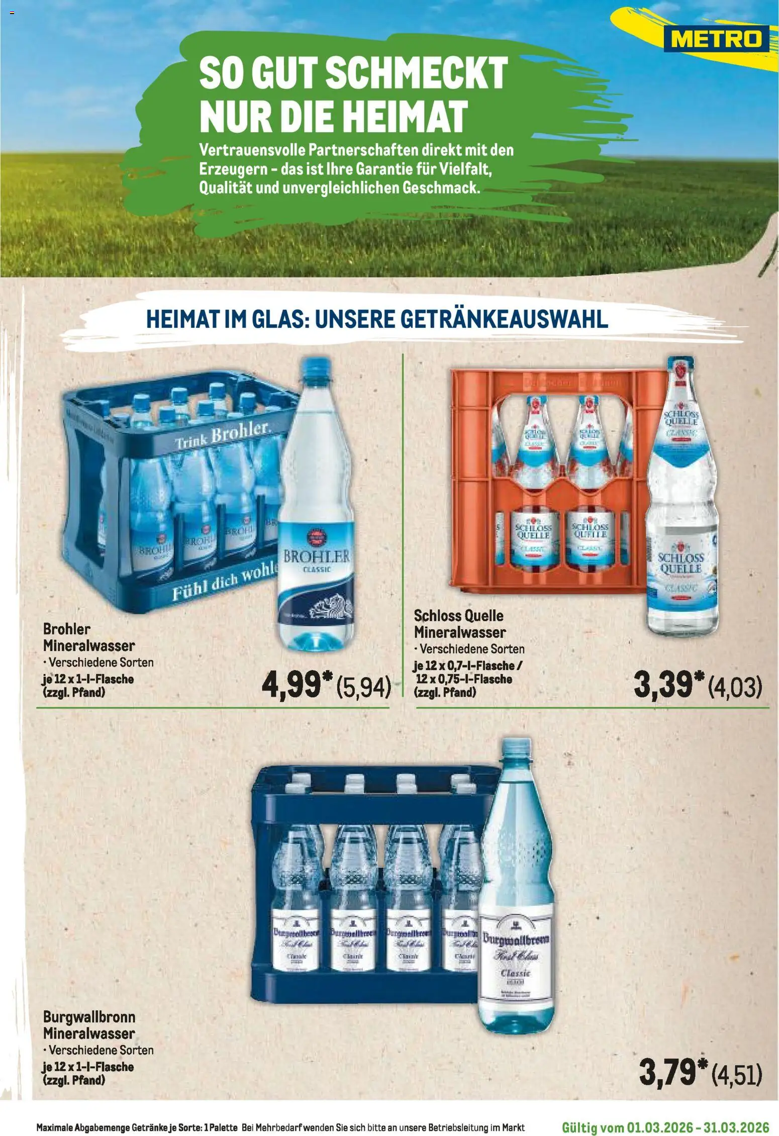 Metro Regionaler Flyer – gültig ab 01.03.2026 | Seite: 21 | Produkte: Mineralwasser