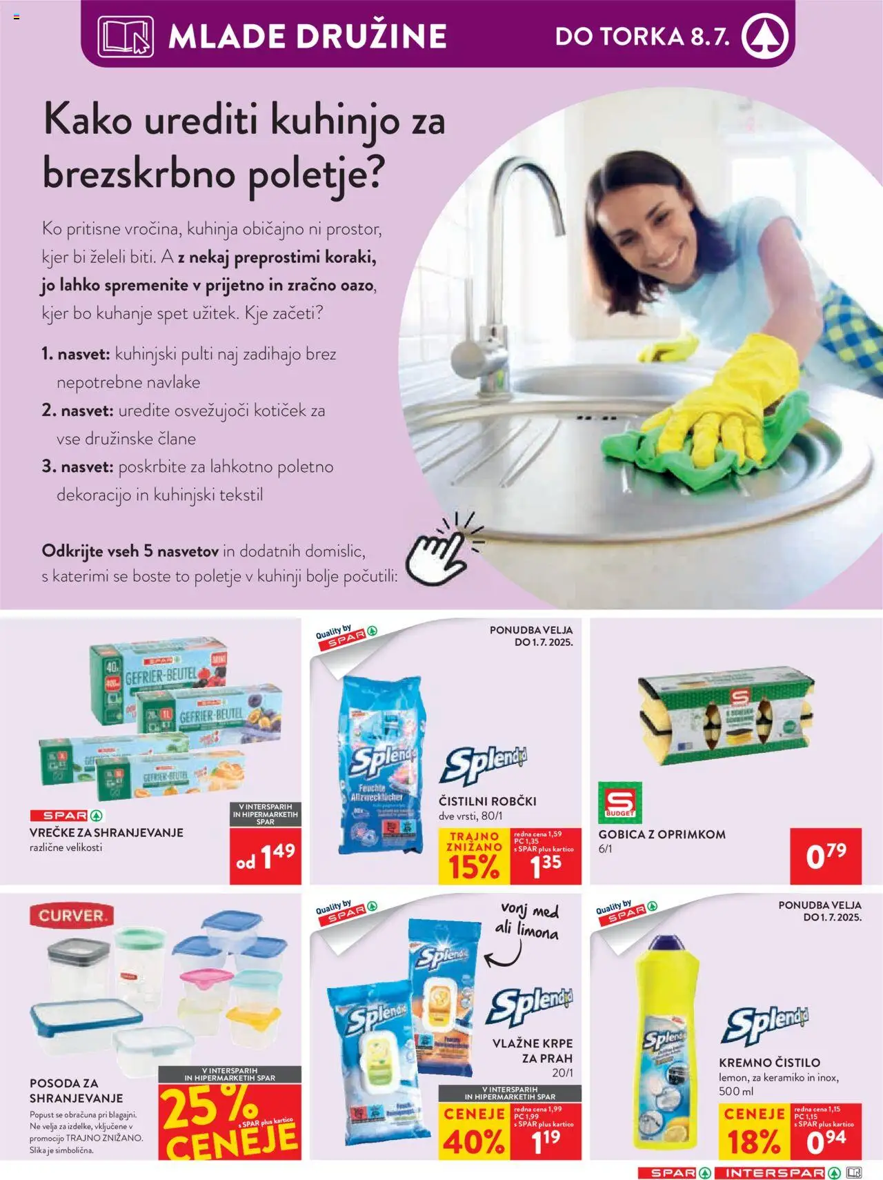 Spar katalog 26/25 │ velja od 26.06.2025 | Stran: 29 | Izdelki: Robčki, Kuhinja, Gobica, Limona