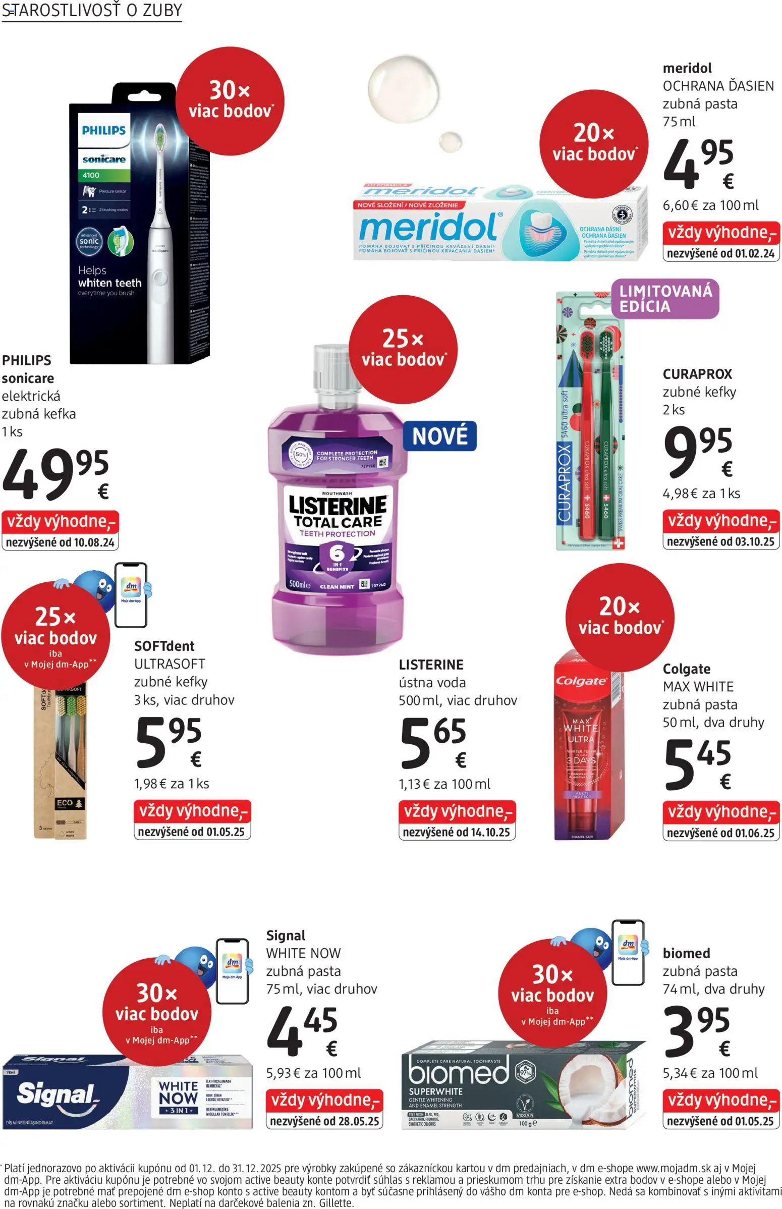 Nové dm drogerie akcie – leták je platný od 01.12.2025 | Strana: 20 | Produkty: Elektrická zubná kefka, Zubná kefka