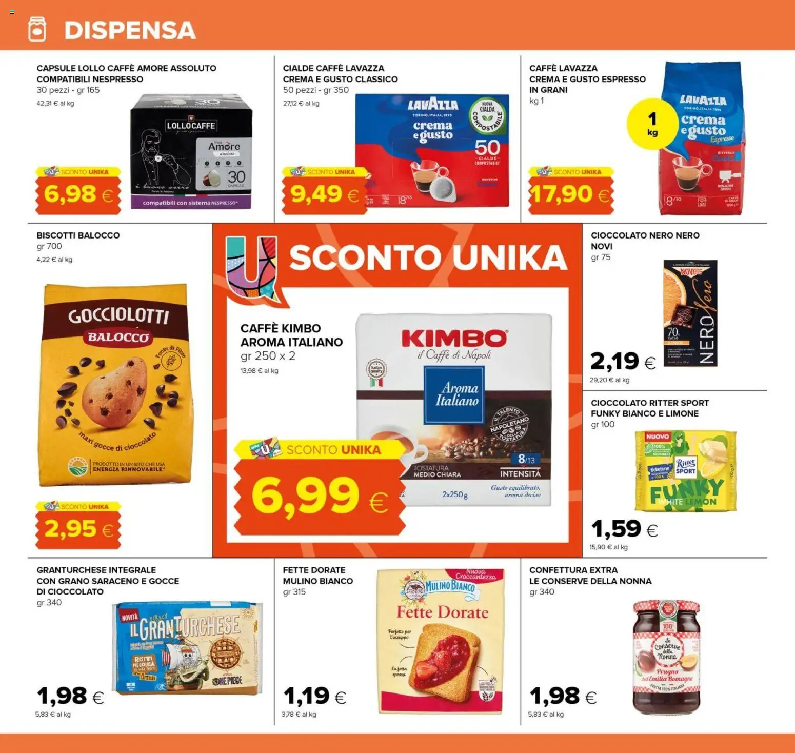 Volantino Tigre del 07.04.2026 | Pagina: 16 | Prodotti: Crema, Caffè, Cioccolato, Frutta