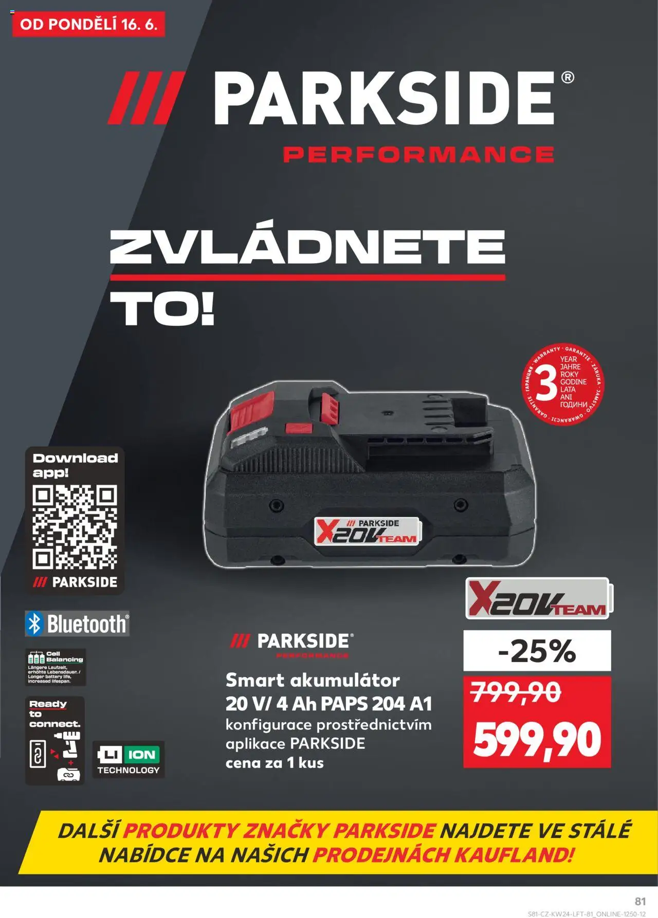 Kaufland leták od 11.06.2025 | Strana: 81 | Produkty: Parkside