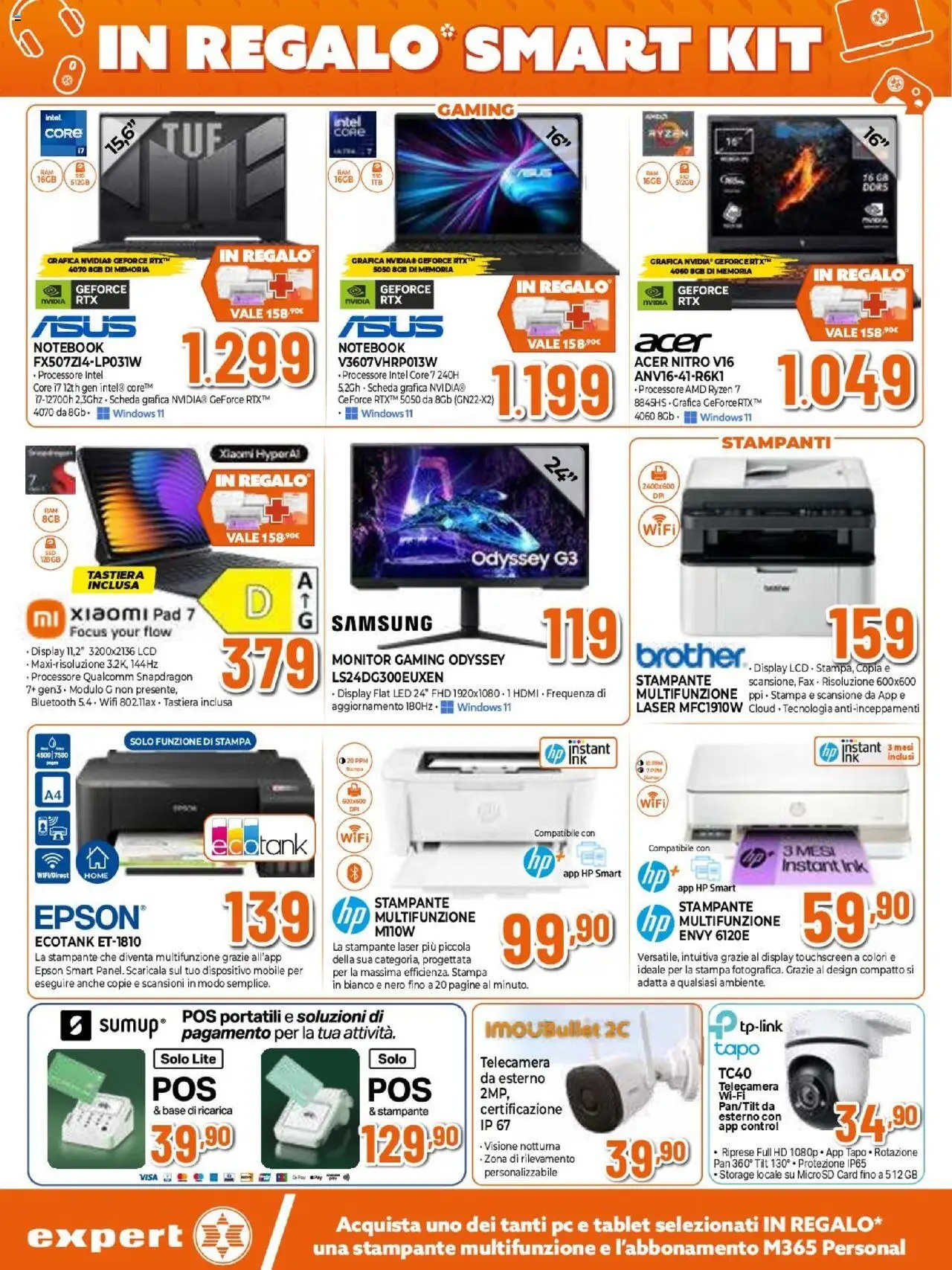Volantino Expert del 14.08.2025 | Pagina: 4 | Prodotti: Monitor, Mobile, PC, Samsung