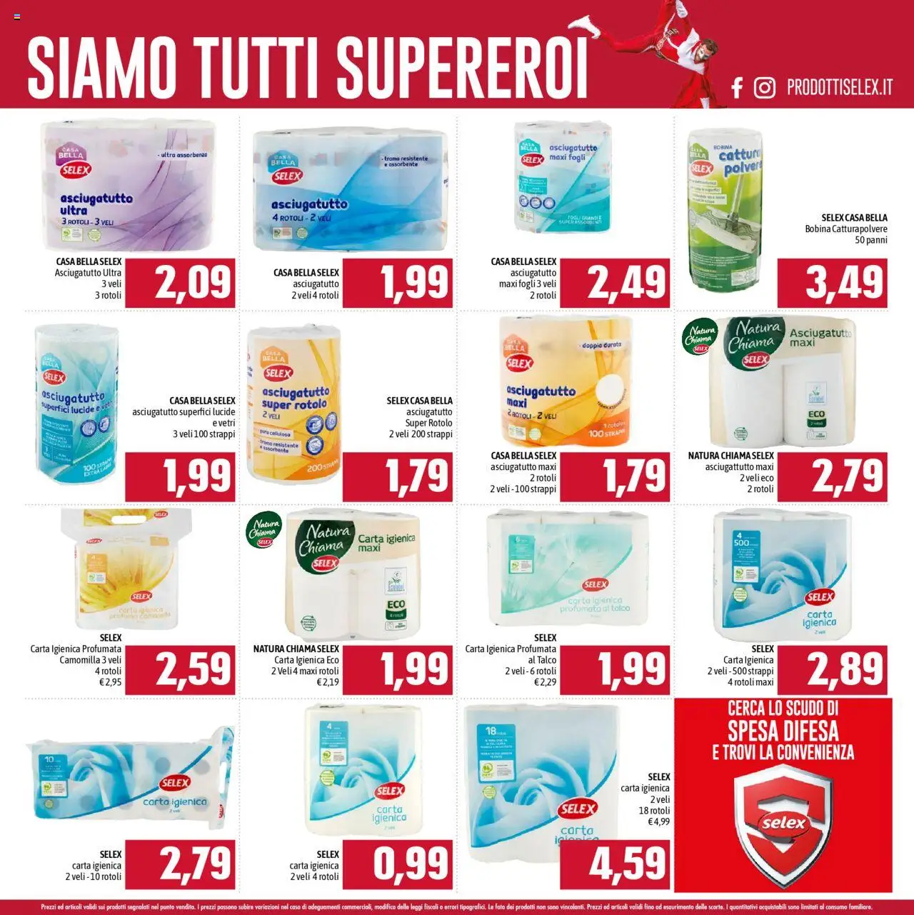 Volantino Emisfero del 01.06.2025 | Pagina: 21 | Prodotti: Carta igienica, Talco, Asciugatutto, Profumo