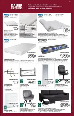 JYSK Aktionen ab 04.11.2025 gültig | Seite: 19 | Produkte: Matratze, Kommode, Sessel, Matratzenschoner