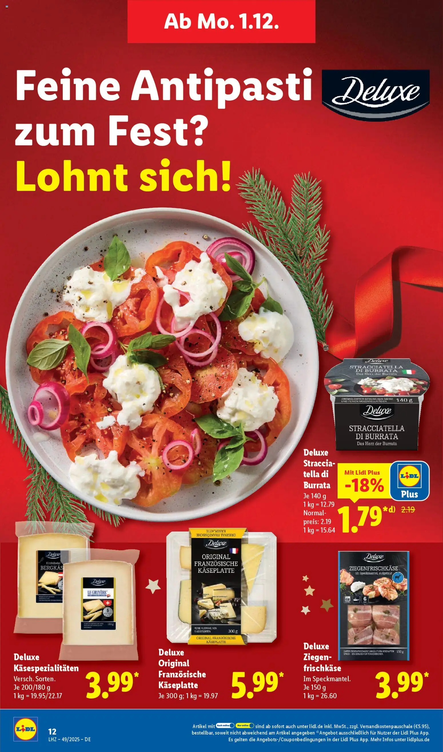 Lidl - Prospekt – gültig ab 01.12.2025 | Seite: 24 | Produkte: Burrata, Frischkase