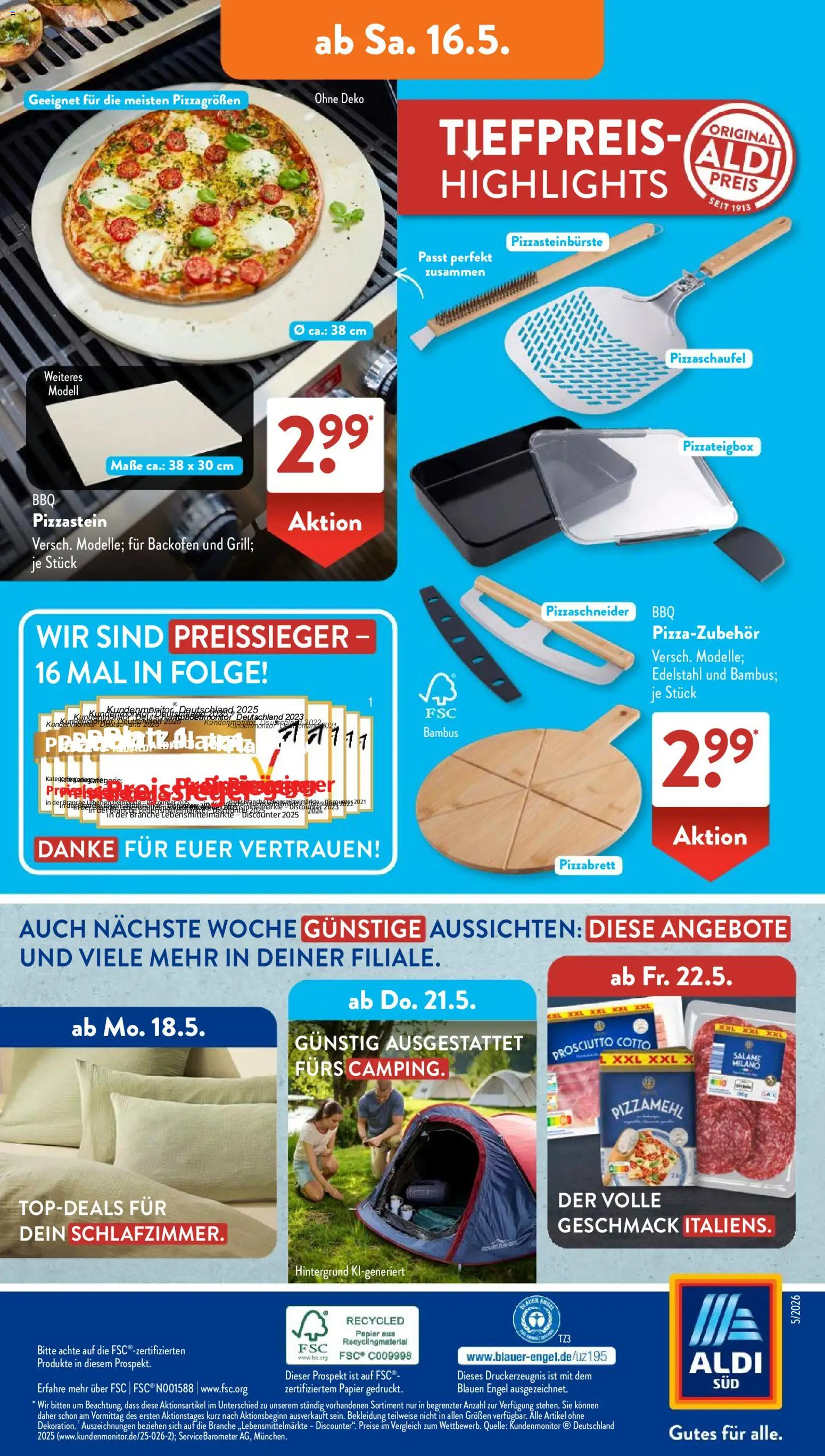 Aldi Süd Prospekt 	 – gültig ab 11.05.2026 | Seite: 16
