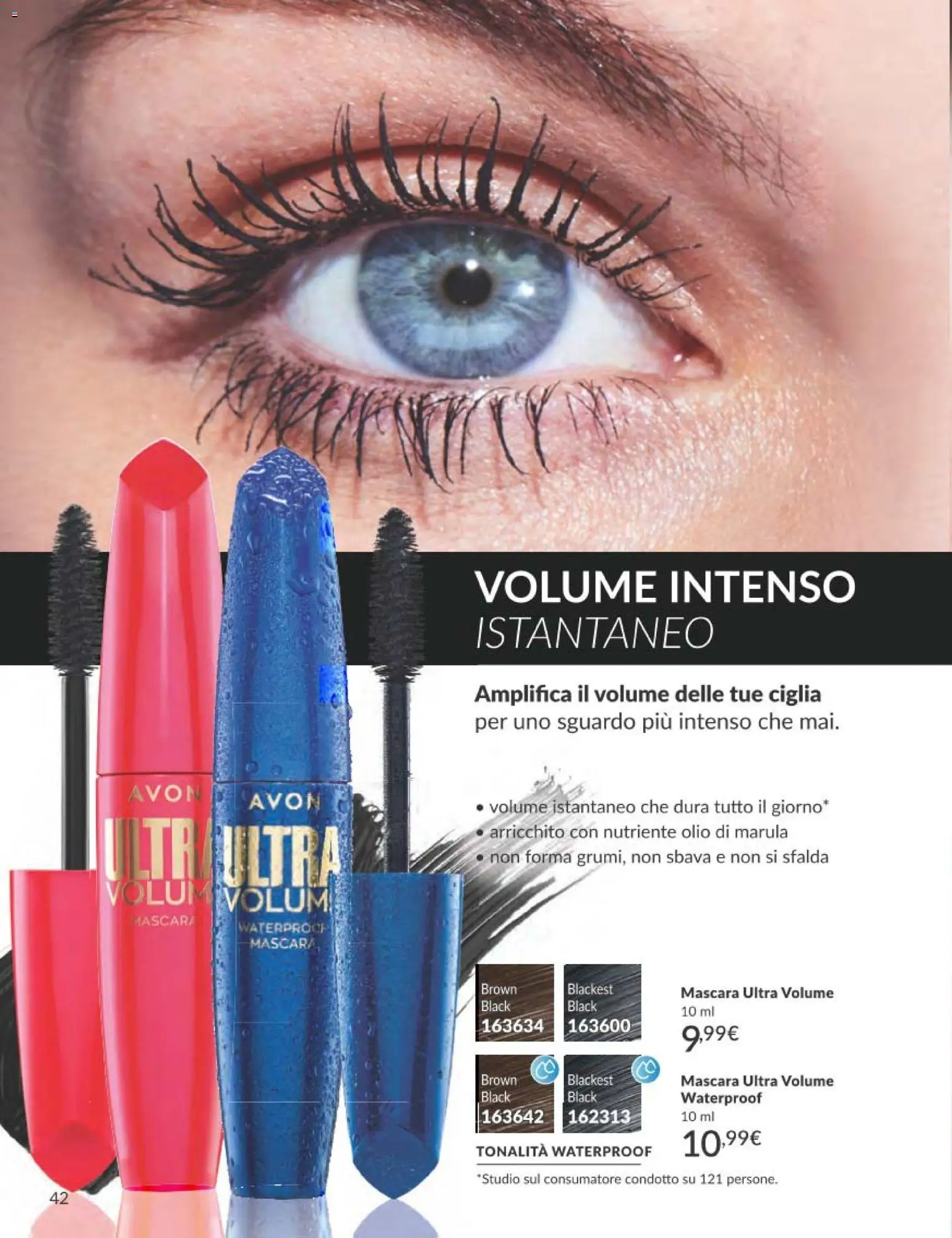 Volantino Avon del 01.02.2026 | Pagina: 42 | Prodotti: Mascara, Olio