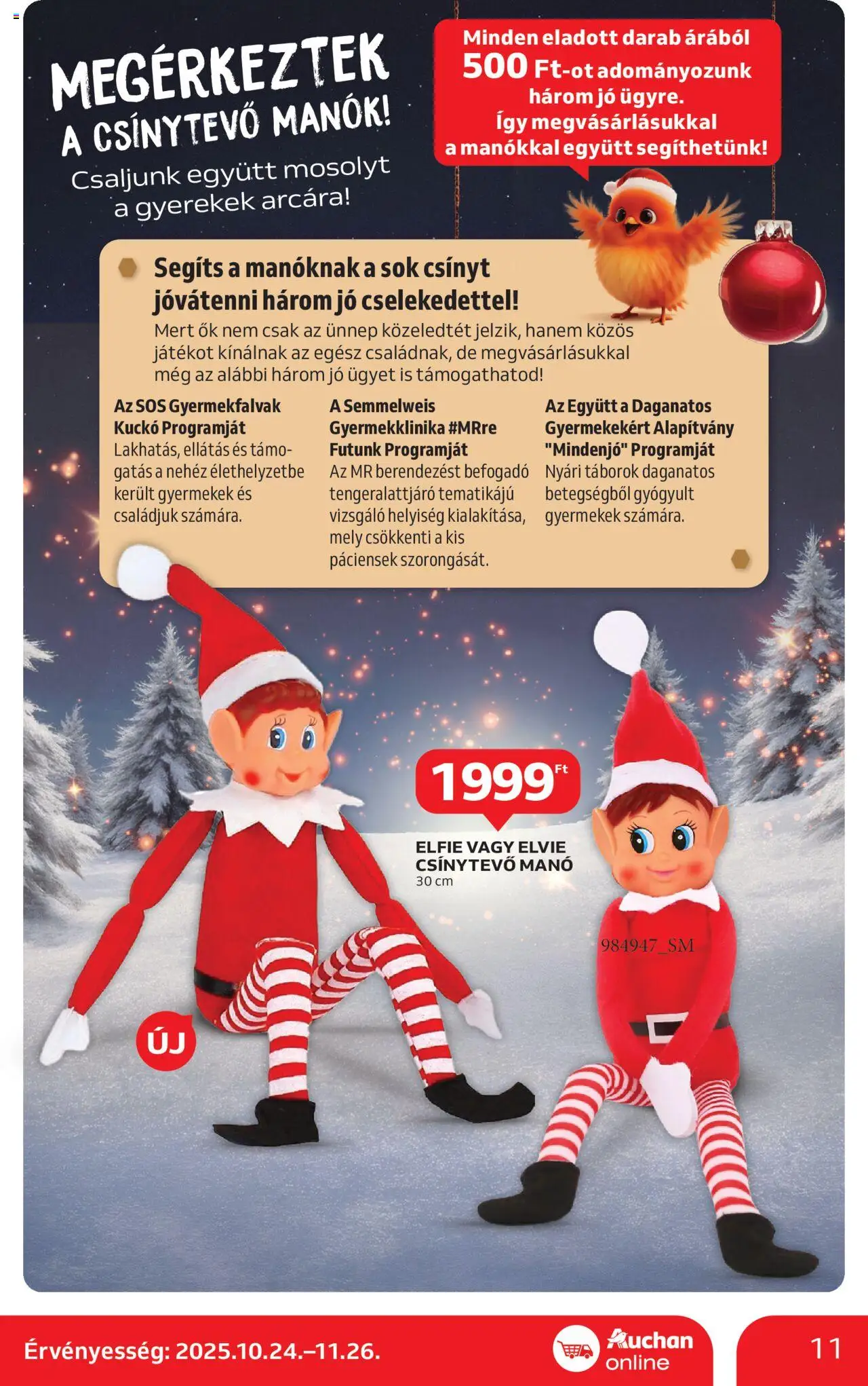 Auchan akciós ujság - amely érvényes a következő dátumtól: 24.10.2025 | Oldal: 11