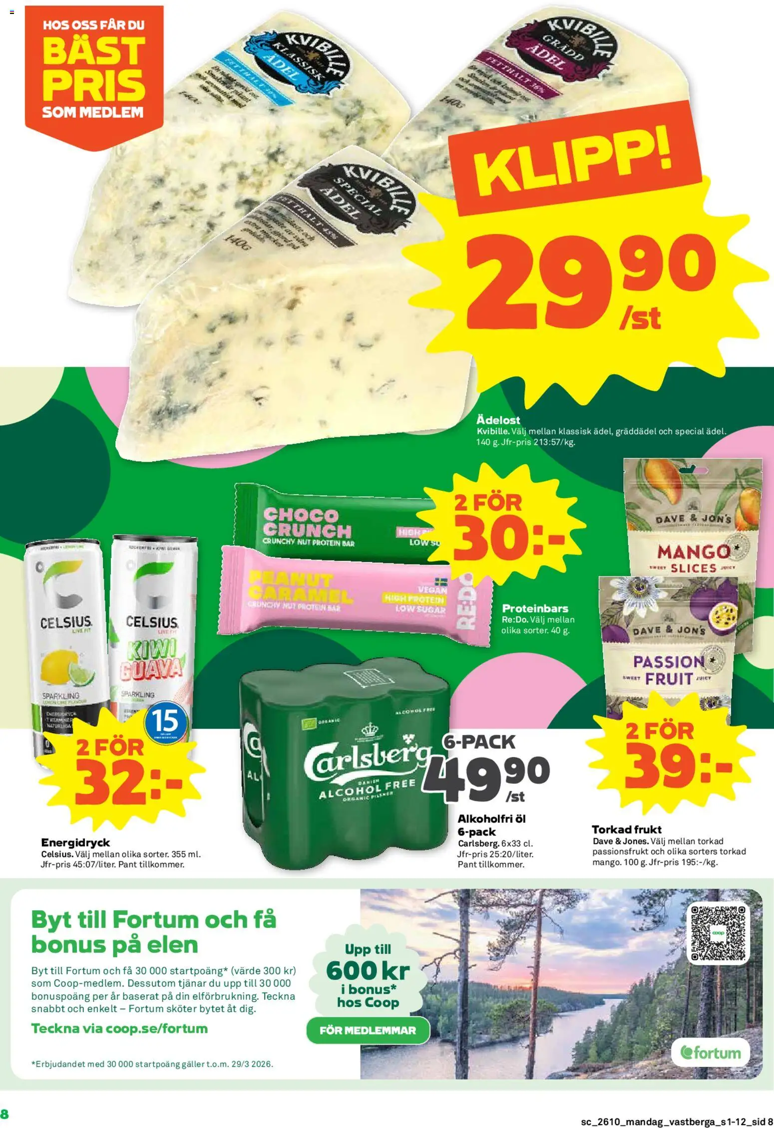Coop Forum reklamblad aktuell från 02.03.2026 | Sida: 8 | Produkter: Galler, Energidryck, Passionsfrukt, Mango