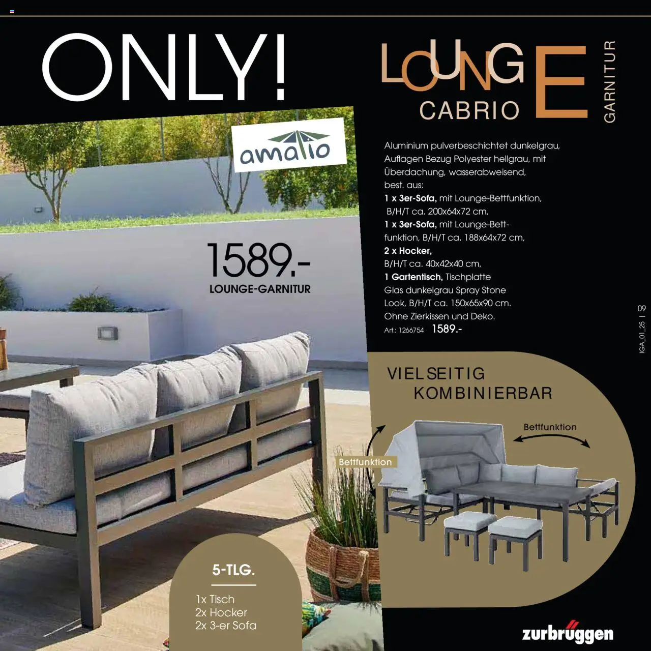 Zurbrüggen Garten Trends 2025 - gültig ab dem 18.02.2025 | Seite: 9 | Produkte: Hocker, Sofa, Tisch