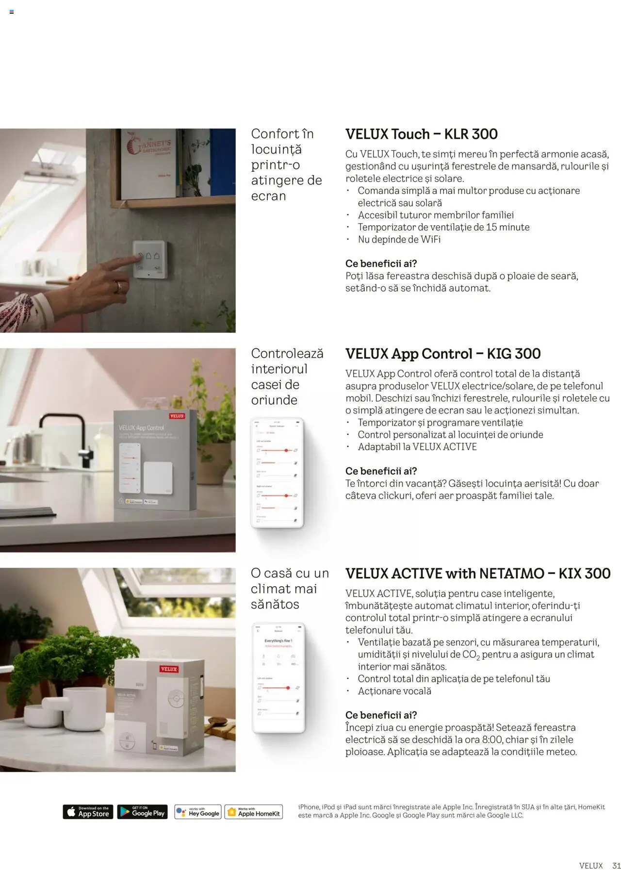 Velux catalog - Ferestre pentru acoperiș terasă – valabil de la 25.02.2025 | Pagină: 31 | Produse: Fereastră, Apple