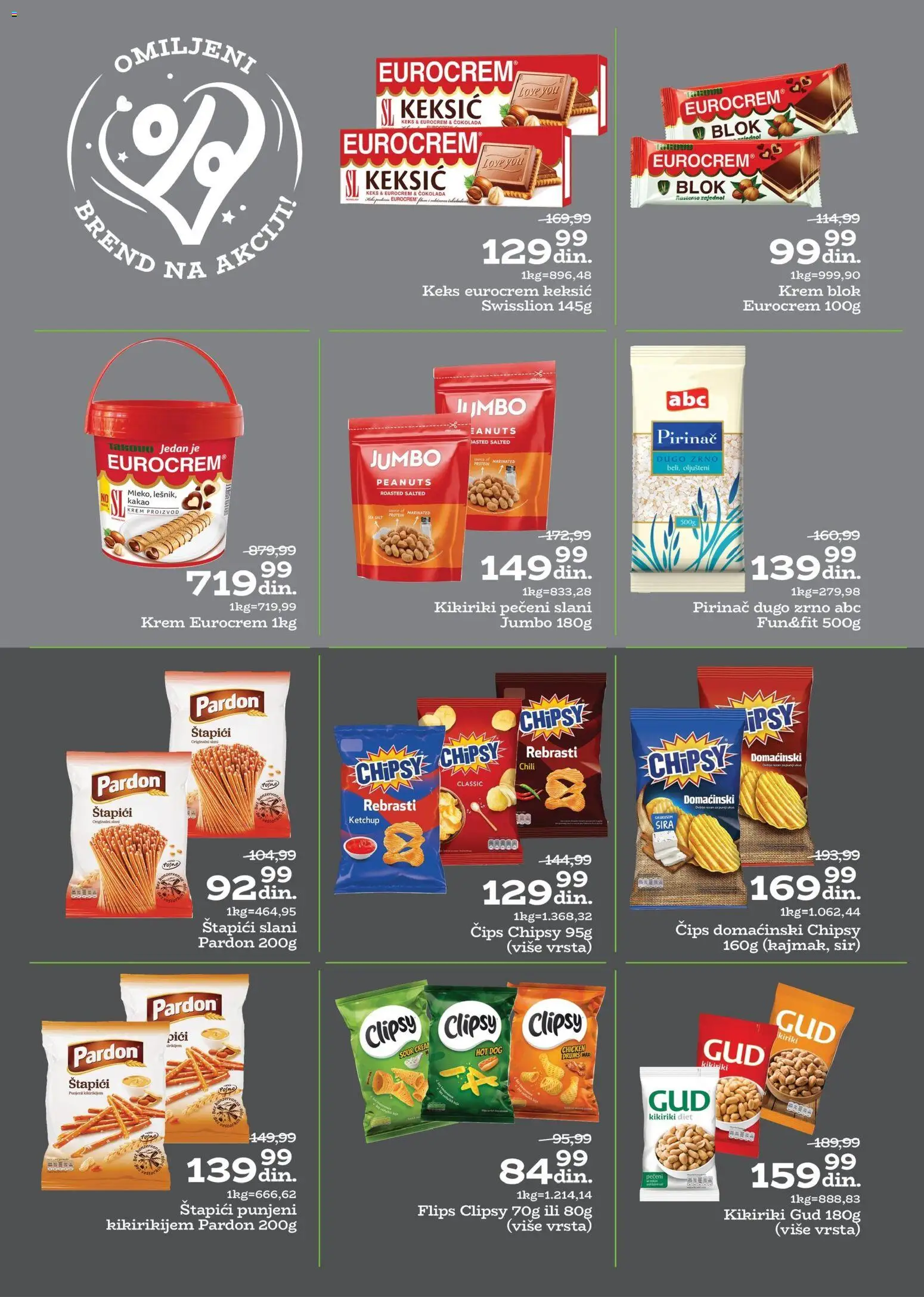 Univerexport katalog - važi od 24.11.2025 | Strana: 24 | Proizvode: Čips, Protein, Eurocrem, Sir