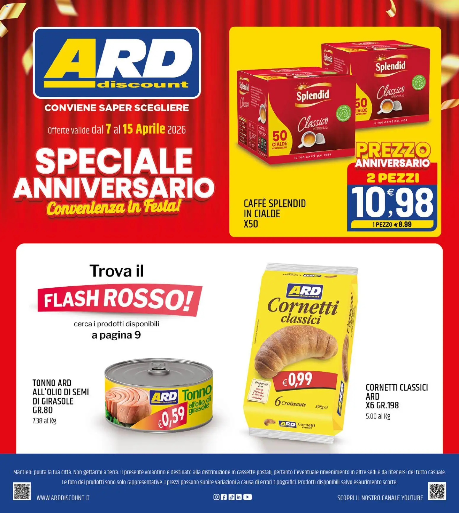 Volantino ARD Discount del 07.04.2026 | Pagina: 20 | Prodotti: Caffè, Tonno