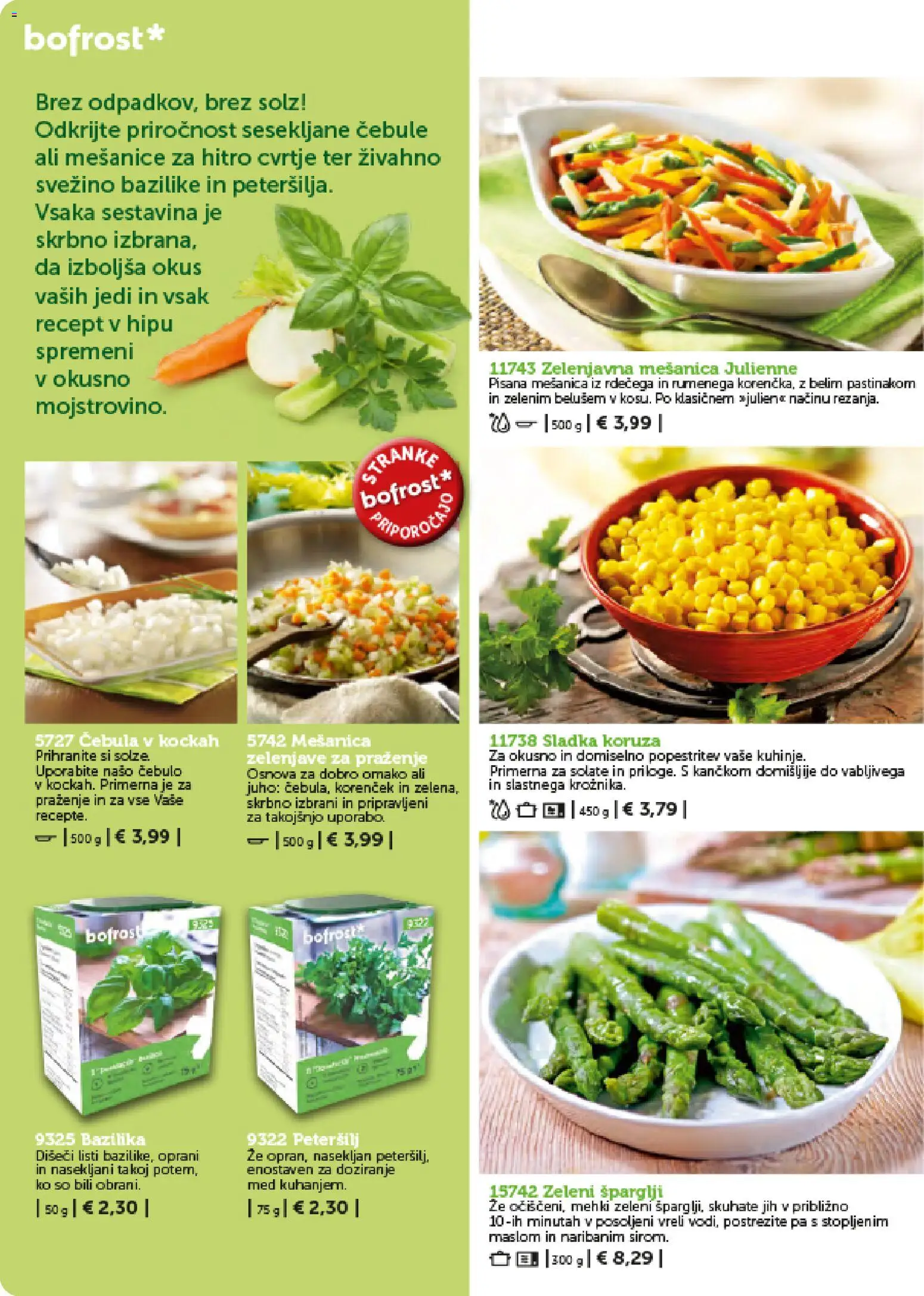 Novi Bofrost katalog ponudbe – veljaven od 01.02.2026 | Stran: 60 | Izdelki: Koruza, Korencek, Cebula
