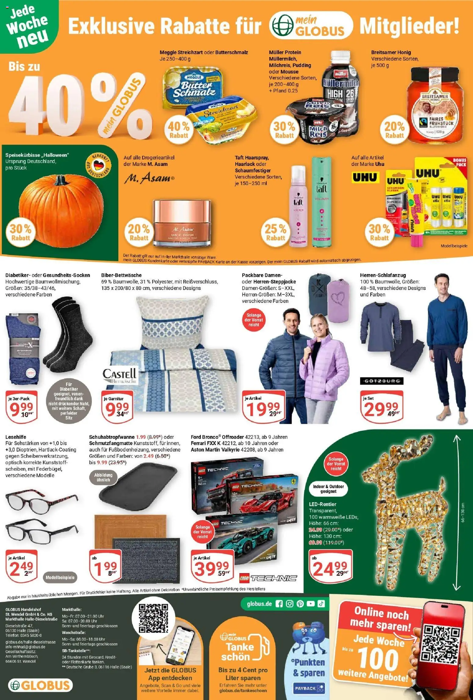 Globus prospekt Halle (saale)	 – gültig ab 26.10.2025 | Seite: 32 | Produkte: Butter, Schmutzfangmatte, Pudding, Uhr