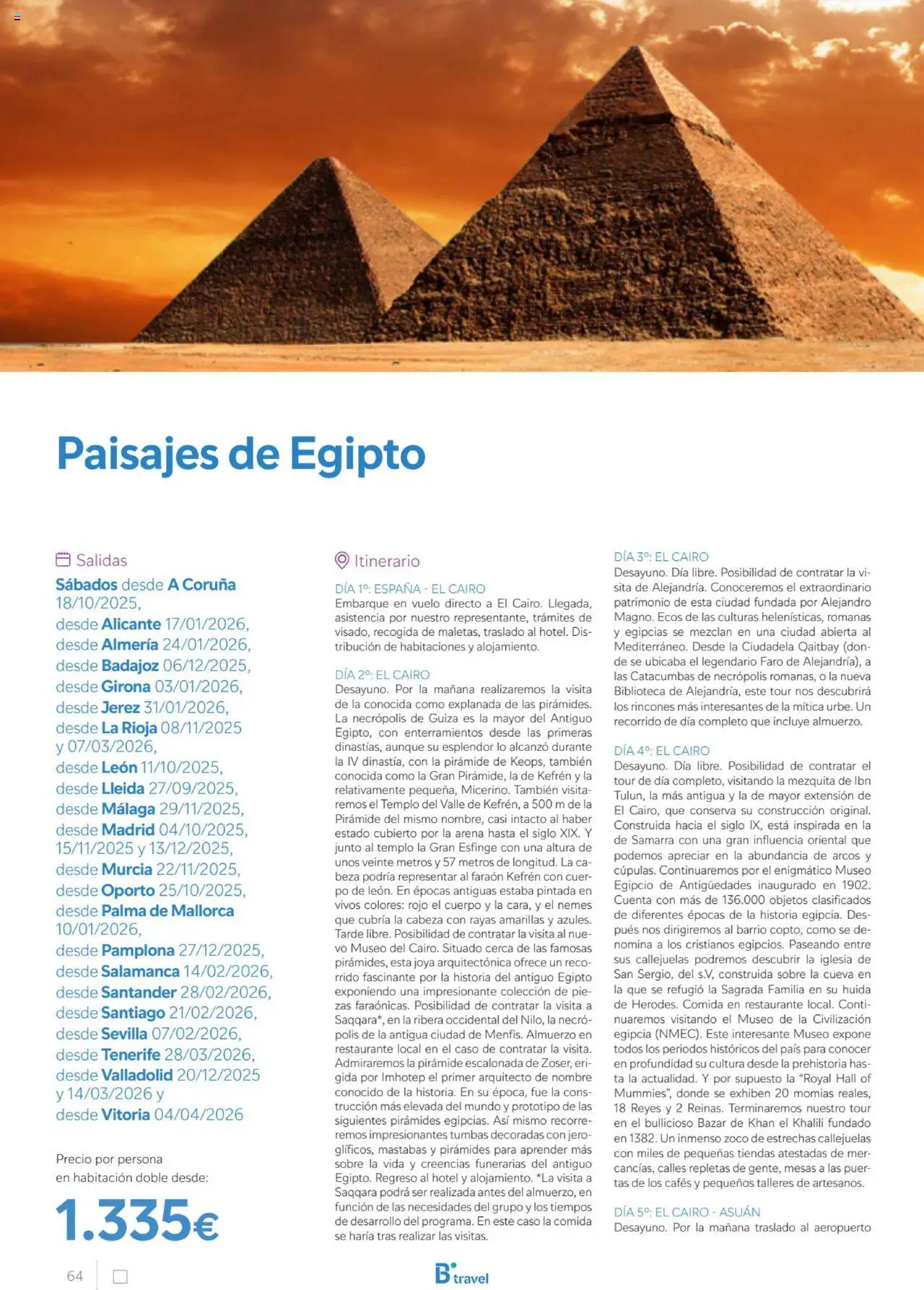 B the travel brand Egipto │ válido desde el 01.07.2025 | Página: 64