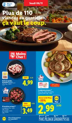 LIDL - Prévisualisation de 4 crépinettes de porc, 500 g avec Lidl Plus au lieu de 3,99 € (1 kg = 7,98 €) valide à partir de 06.11.2025 | Page: 8