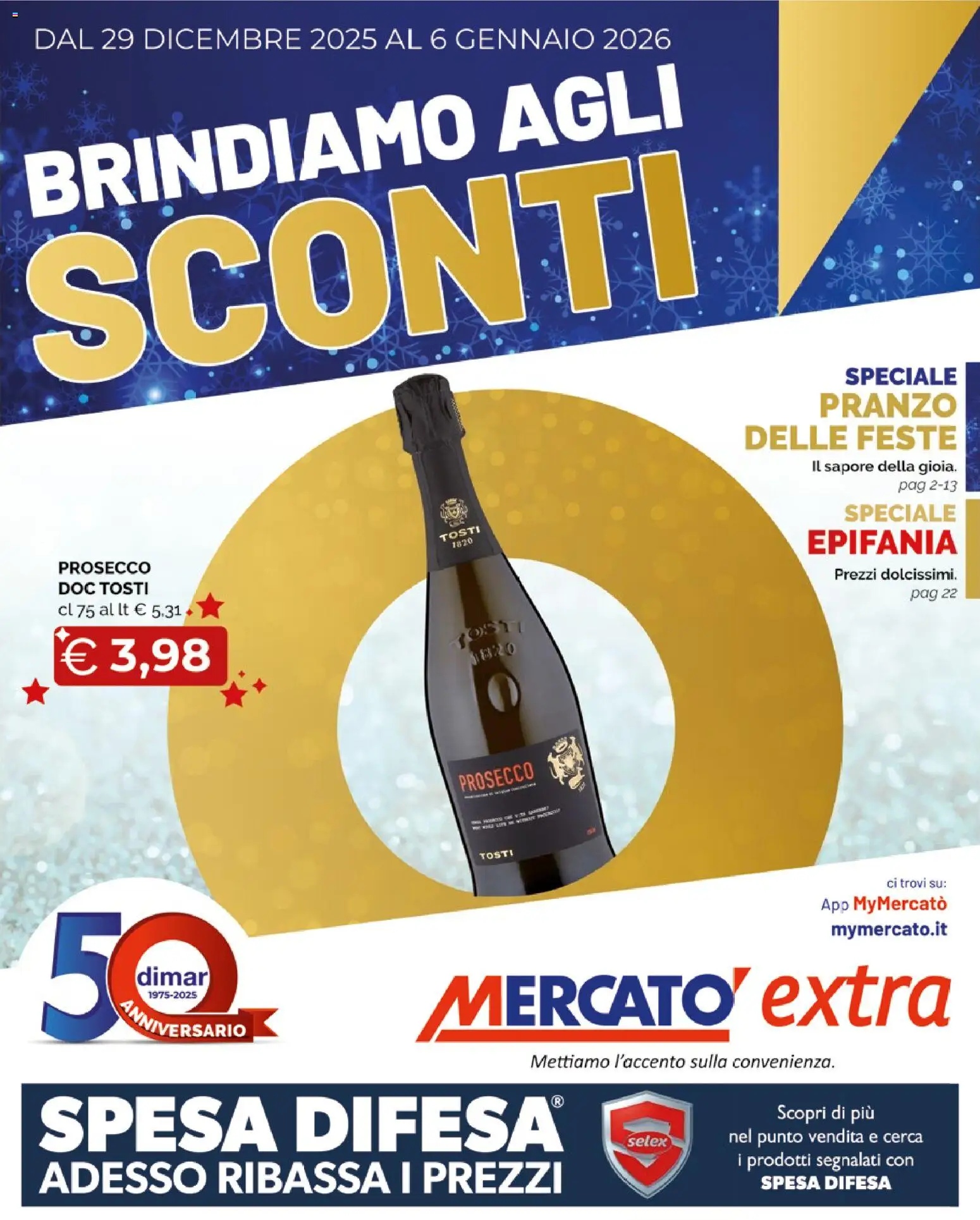 Volantino Mercatò del 29.12.2025 | Pagina: 1 | Prodotti: Prosecco