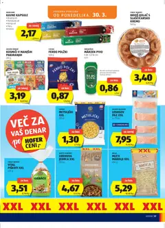 Katalog Hofer - Pregled kataloga iz trgovine Hofer SI, vrijedi od 25.03.2026 | Stranica: 17 | Proizvodi: Pivo