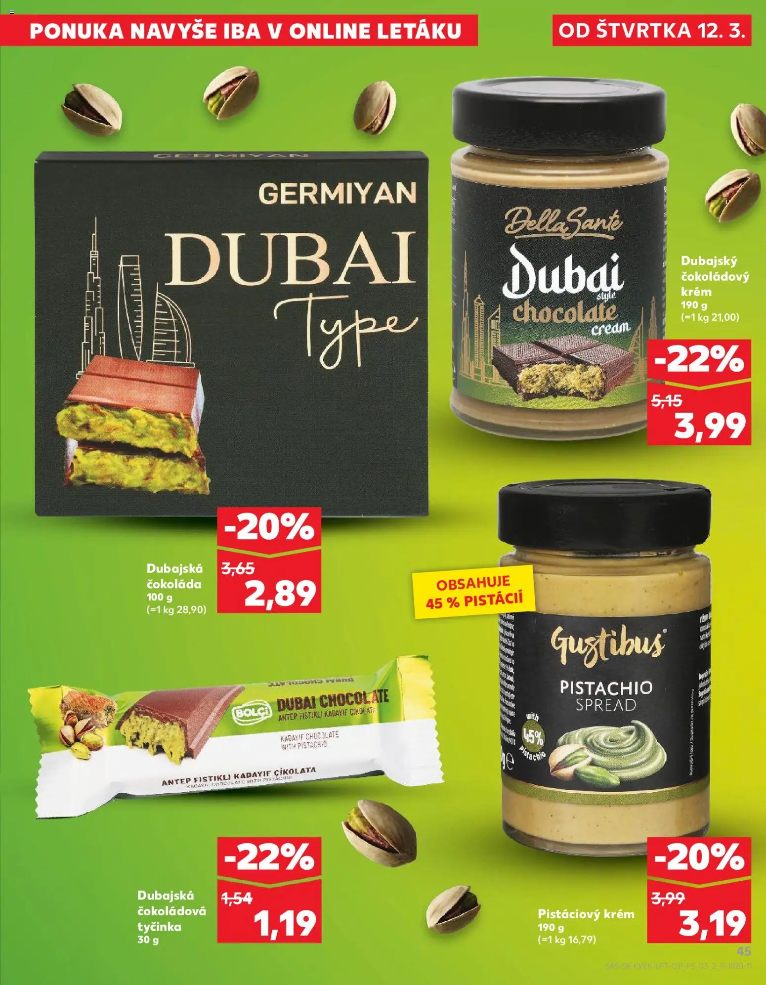 Kaufland SK akciós ujság - amely érvényes a következő dátumtól: 12.03.2026 | Oldal: 45