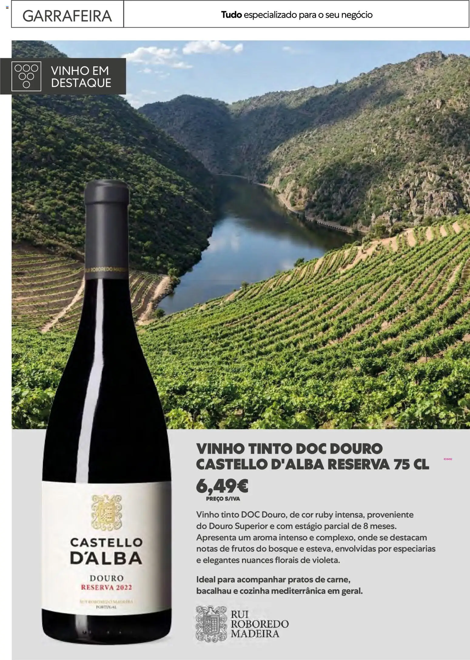 Recheio Horeca │ válido de 17.02.2026 | Página: 23 | Produtos: Bacalhau, Pratos, Castello d'Alba, Vinho tinto