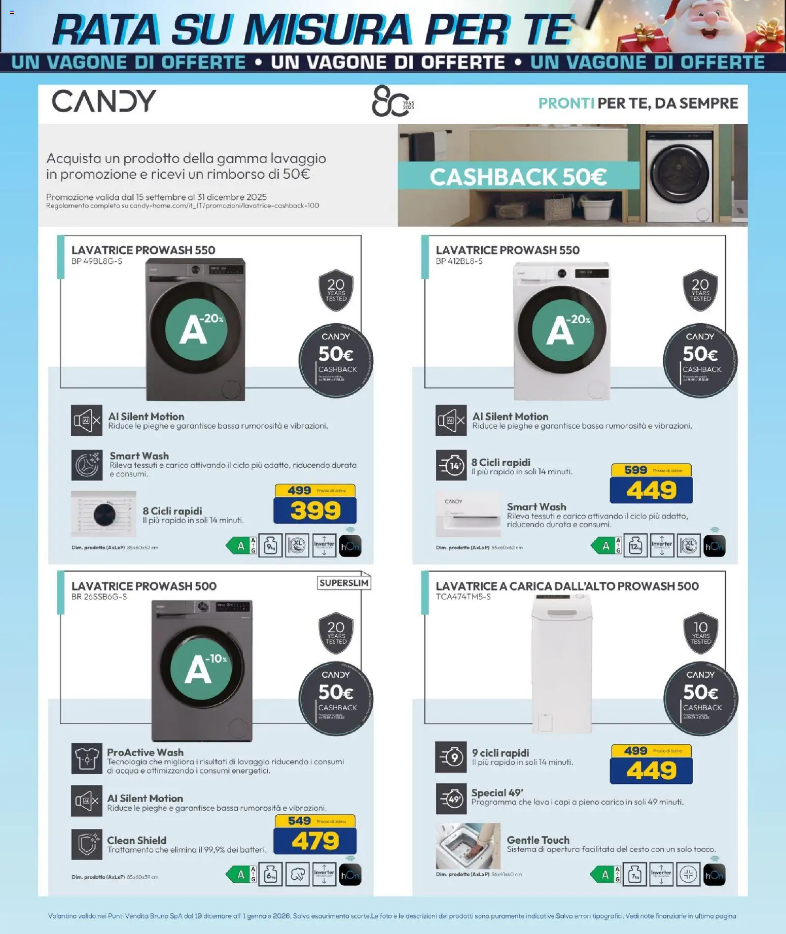 Volantino BRUNO del 19.12.2025 | Pagina: 30 | Prodotti: Tè, Acqua, Lavatrice