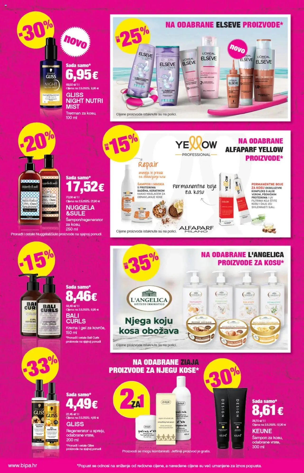 Bipa katalog | vrijedi od 21.08.2025 | Stranica: 10 | Proizvodi: Šampon, Regenerator, Regenerator za kosu, Krema