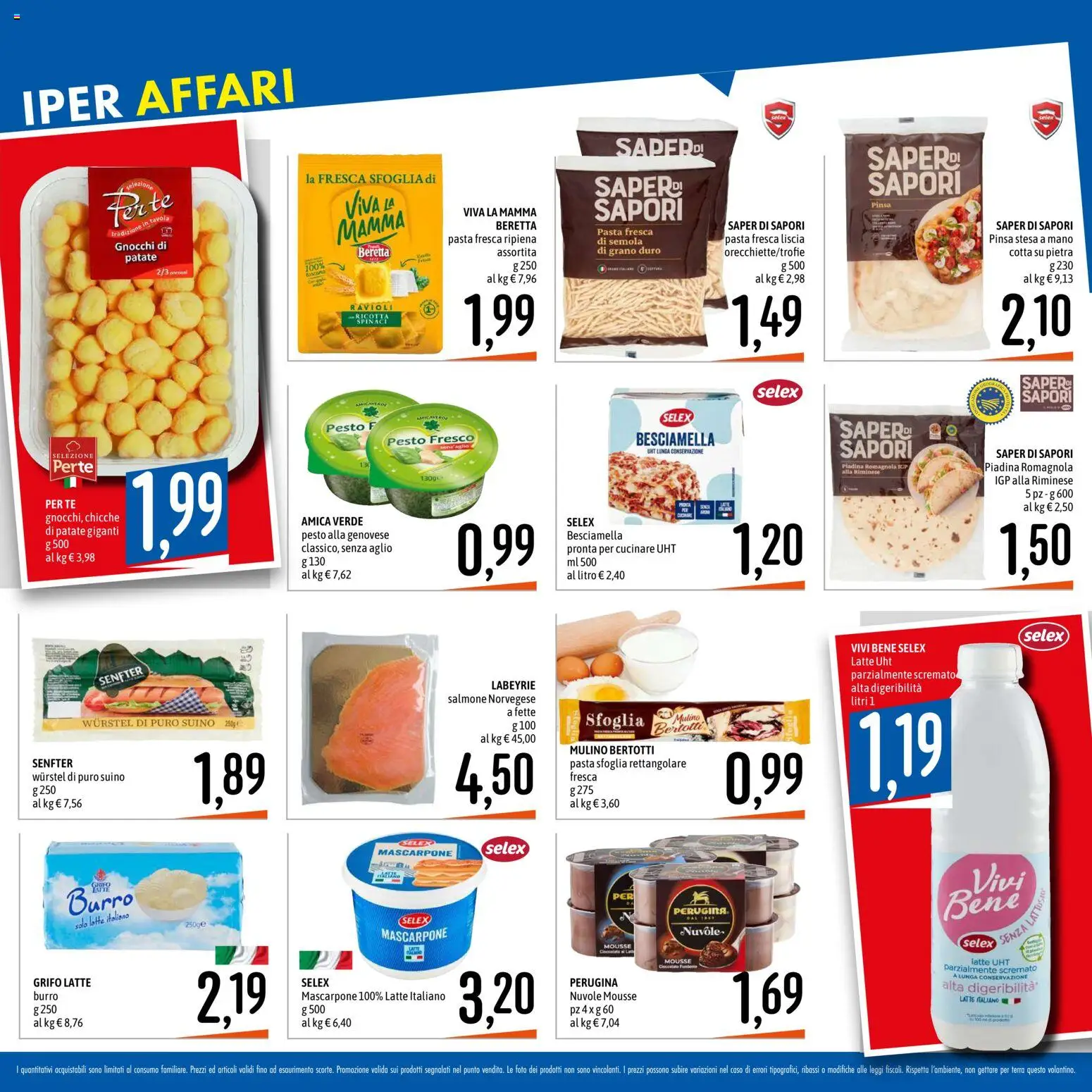 Volantino Emisfero del 26.02.2026 | Pagina: 22 | Prodotti: Pasta sfoglia, Patate, Suino, Pasta