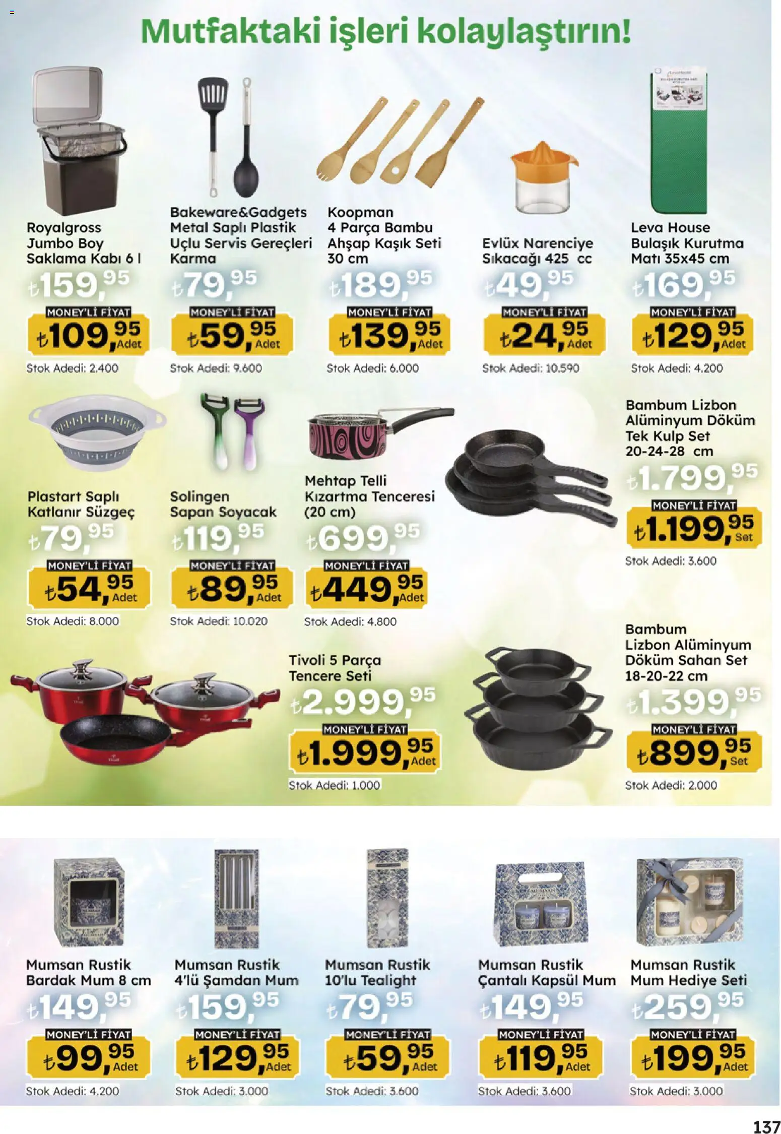 Migros Katalog - 5M Migroskop Dijital - 16.04.2026 tarihinden itibaren geçerlidir | Sayfa: 137 | Ürünler: Tencere seti, Zselatin