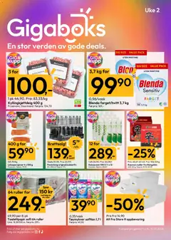 Forhåndsvisning av Gigaboks kundeavis gyldig fra 05.01.2026