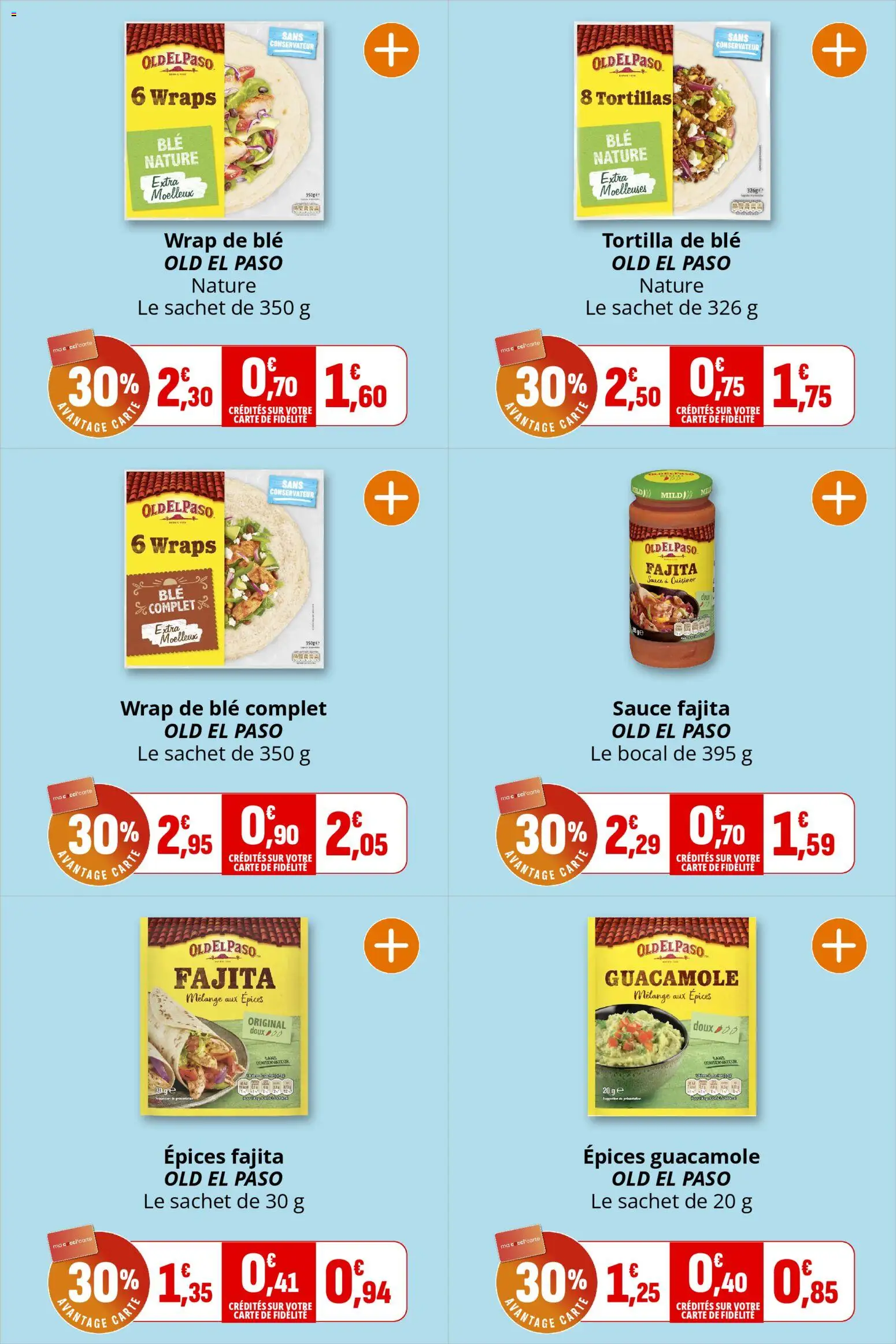 {H1} | Page: 10 | Produits: Tortillas, Guacamole