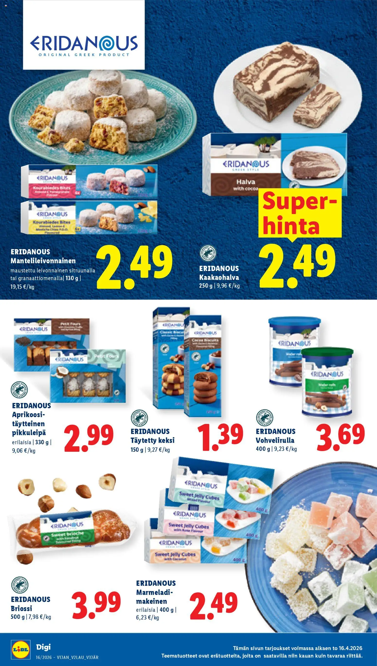 Lidl tarjoukset - Tampere – voimassa 16.04.2026 alkaen | Sivu: 13 | Tuotteet: Aprikoosi