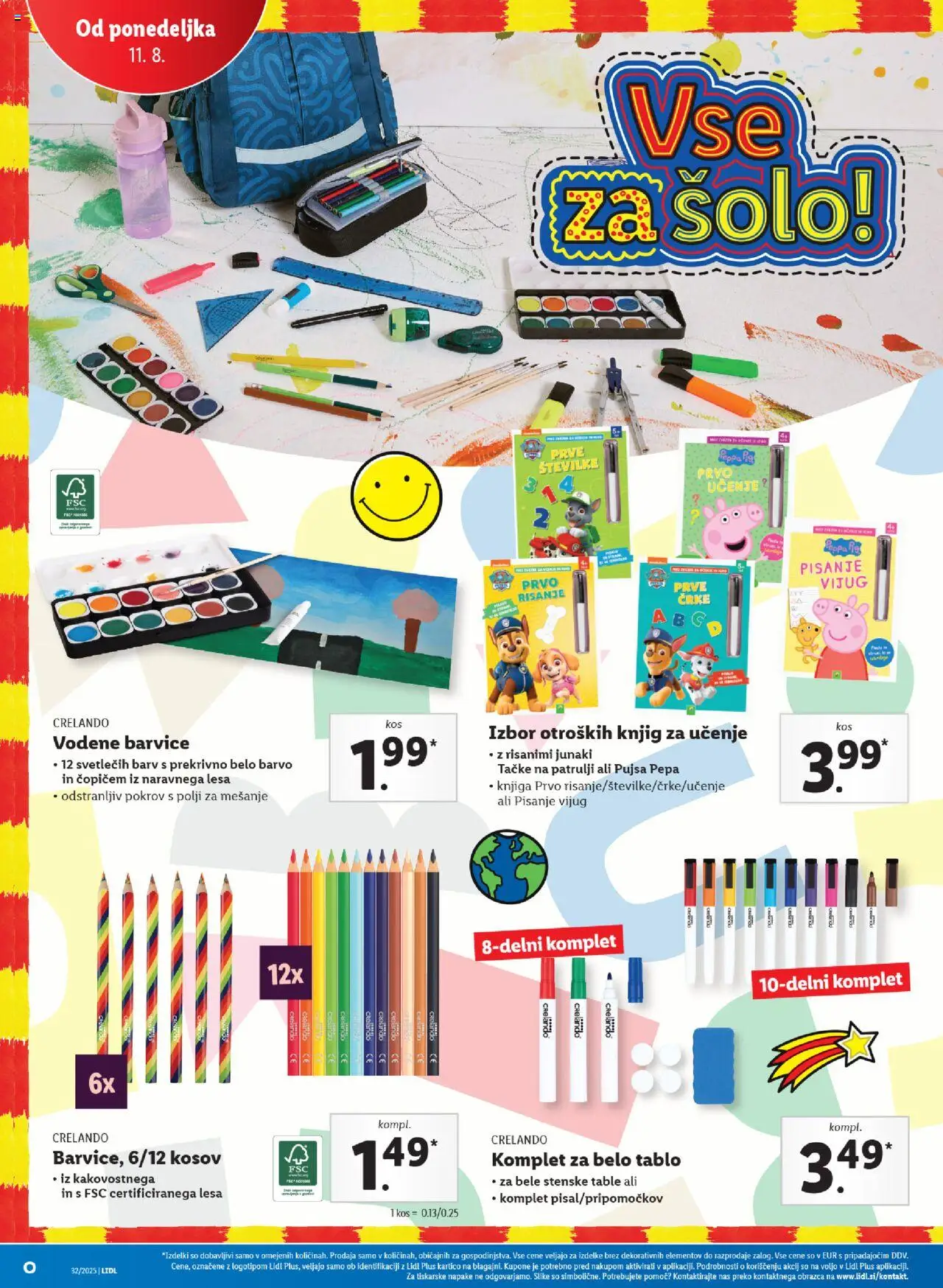 Lidl katalog │ velja od 07.08.2025 | Stran: 60 | Izdelki: Barvice, Kos, Knjiga