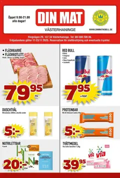 Din Mat - erbjudanden - Förhandsvisning av reklamblad från butik Din Mat aktuell från 17.11.2025