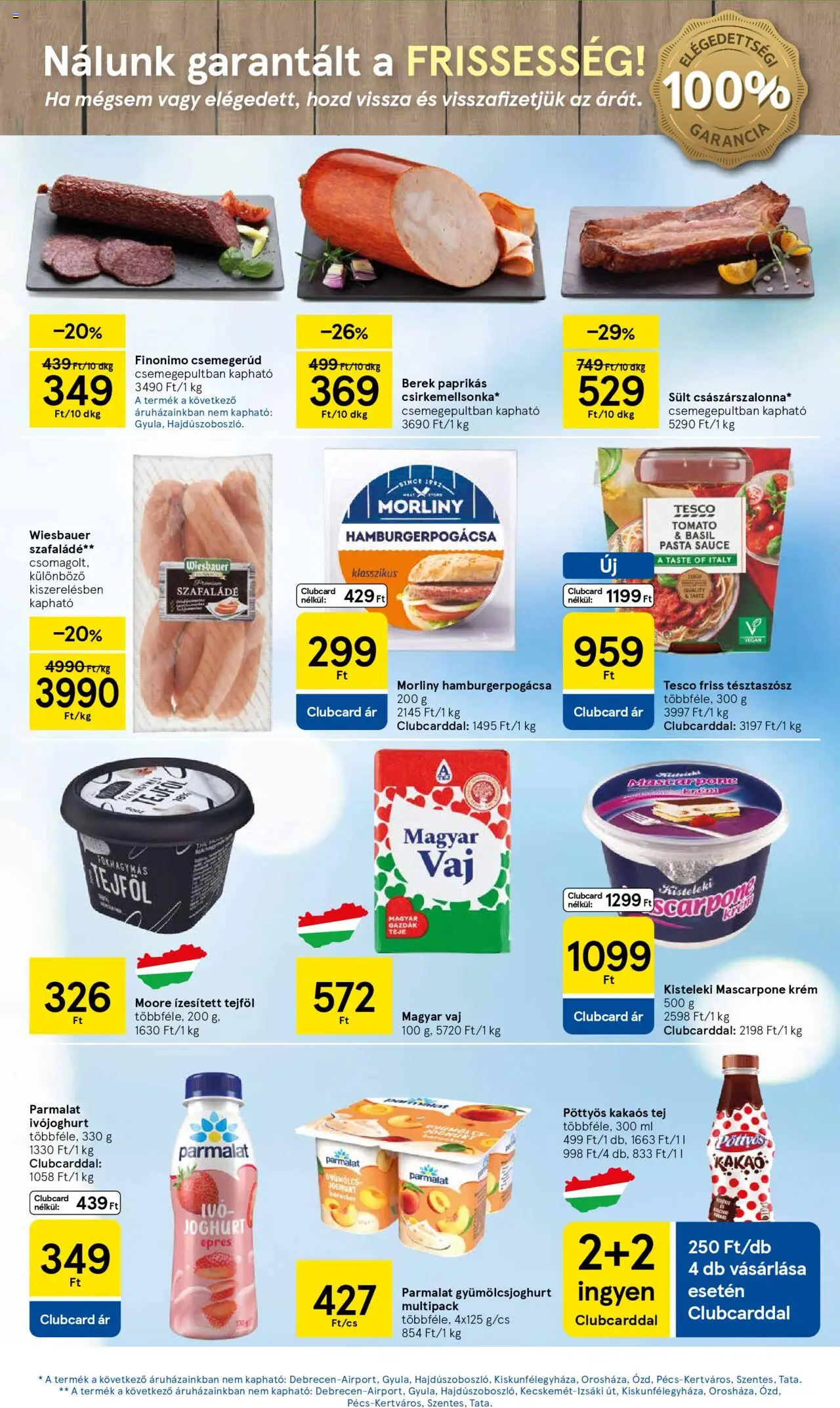 Tesco akciós ujság - amely érvényes a következő dátumtól: 26.06.2025 | Oldal: 17 | Termékek: Ivójoghurt, Vaj, Mascarpone, Tejföl