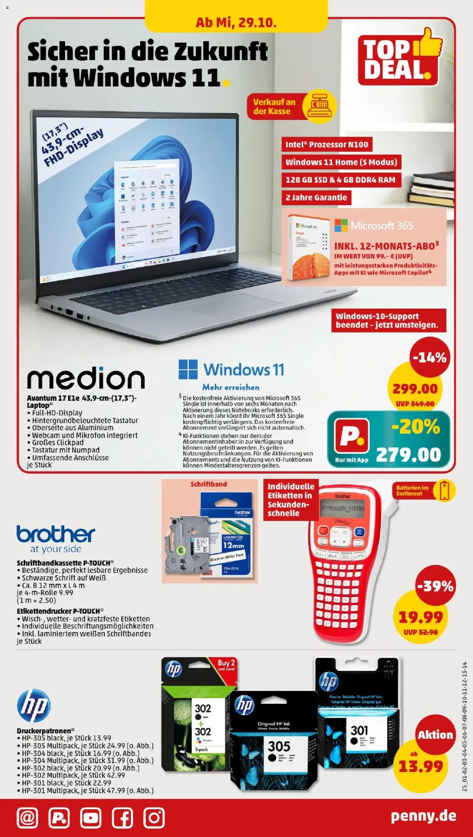 Penny - Berlin – gültig ab 27.10.2025 | Seite: 27 | Produkte: HP, Mikrofon, Batterien, Laptop